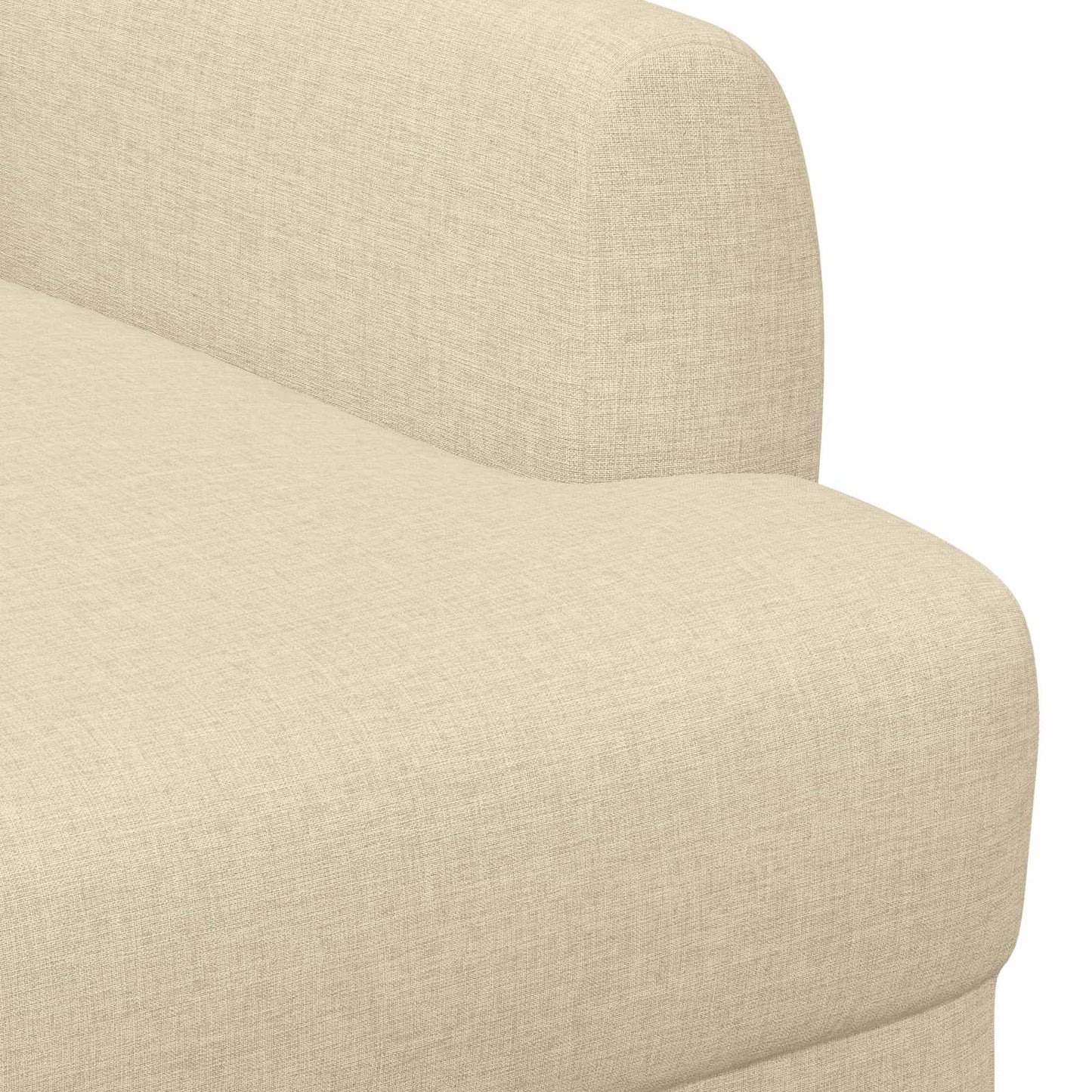 Loungebank met knopencomfort Crèmekleurig 116 x 67 x 80 cm Stof