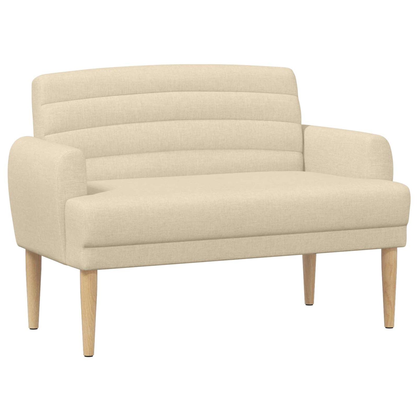 Loungebank met knopencomfort Crèmekleurig 116 x 67 x 80 cm Stof