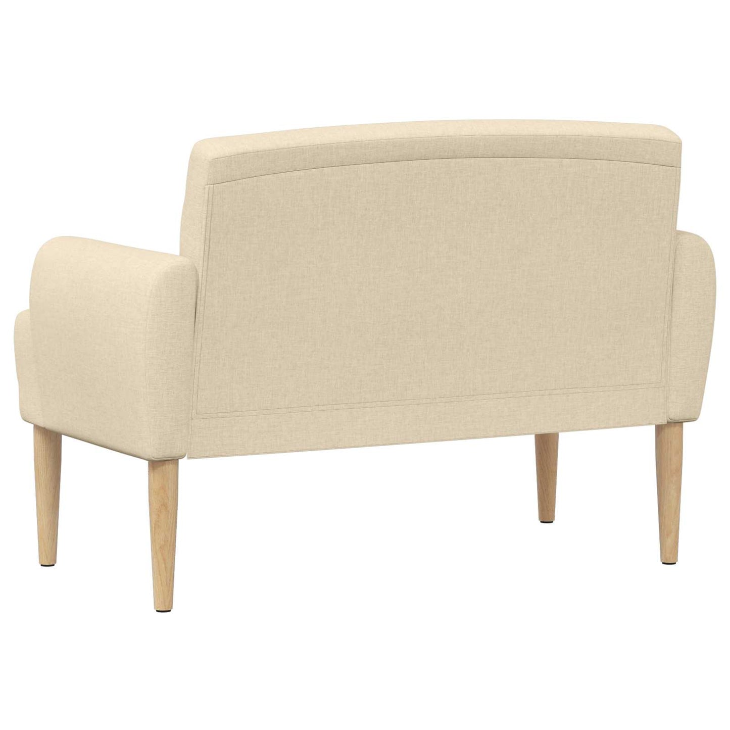 Loungebank met knopencomfort Crèmekleurig 116 x 67 x 80 cm Stof