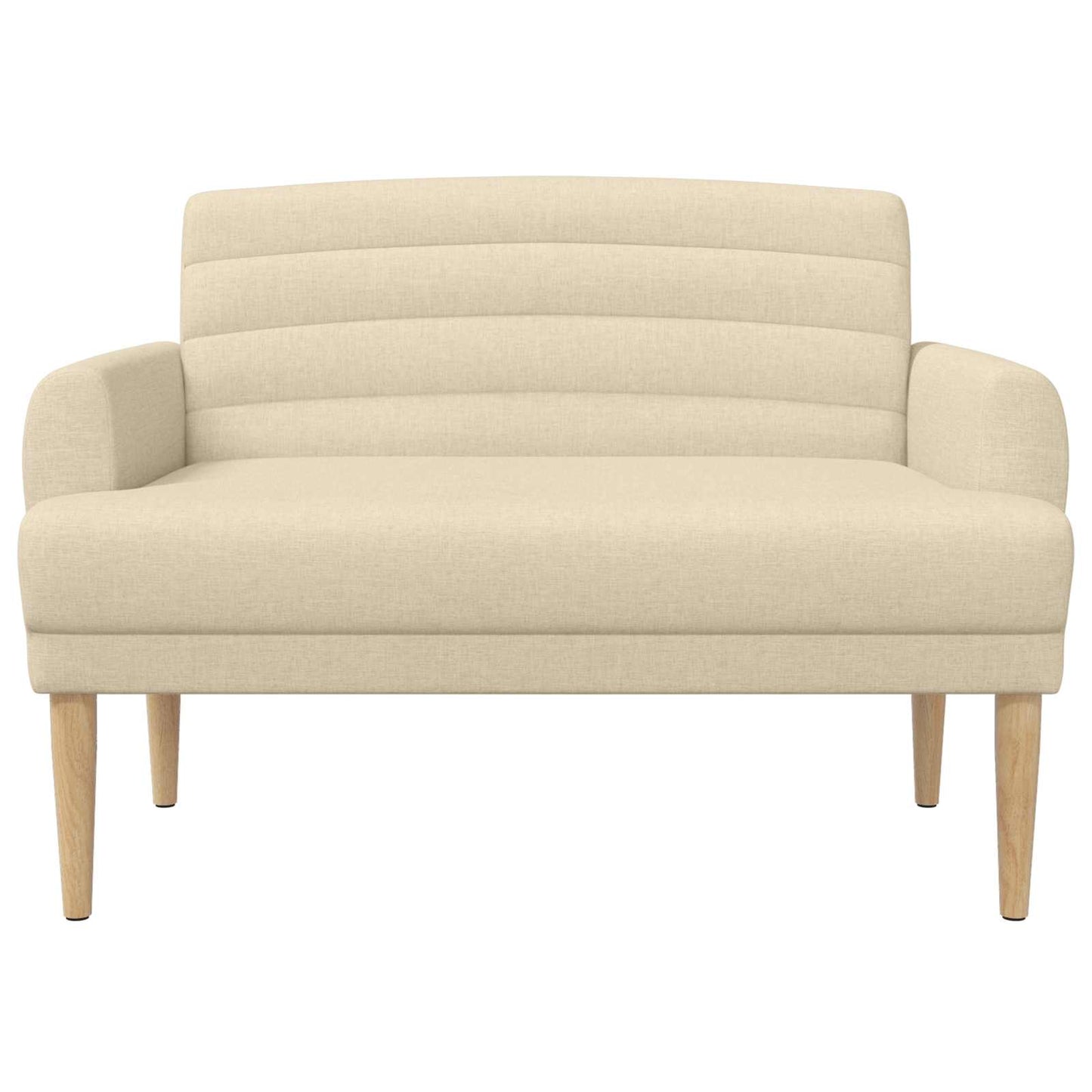 Loungebank met knopencomfort Crèmekleurig 116 x 67 x 80 cm Stof