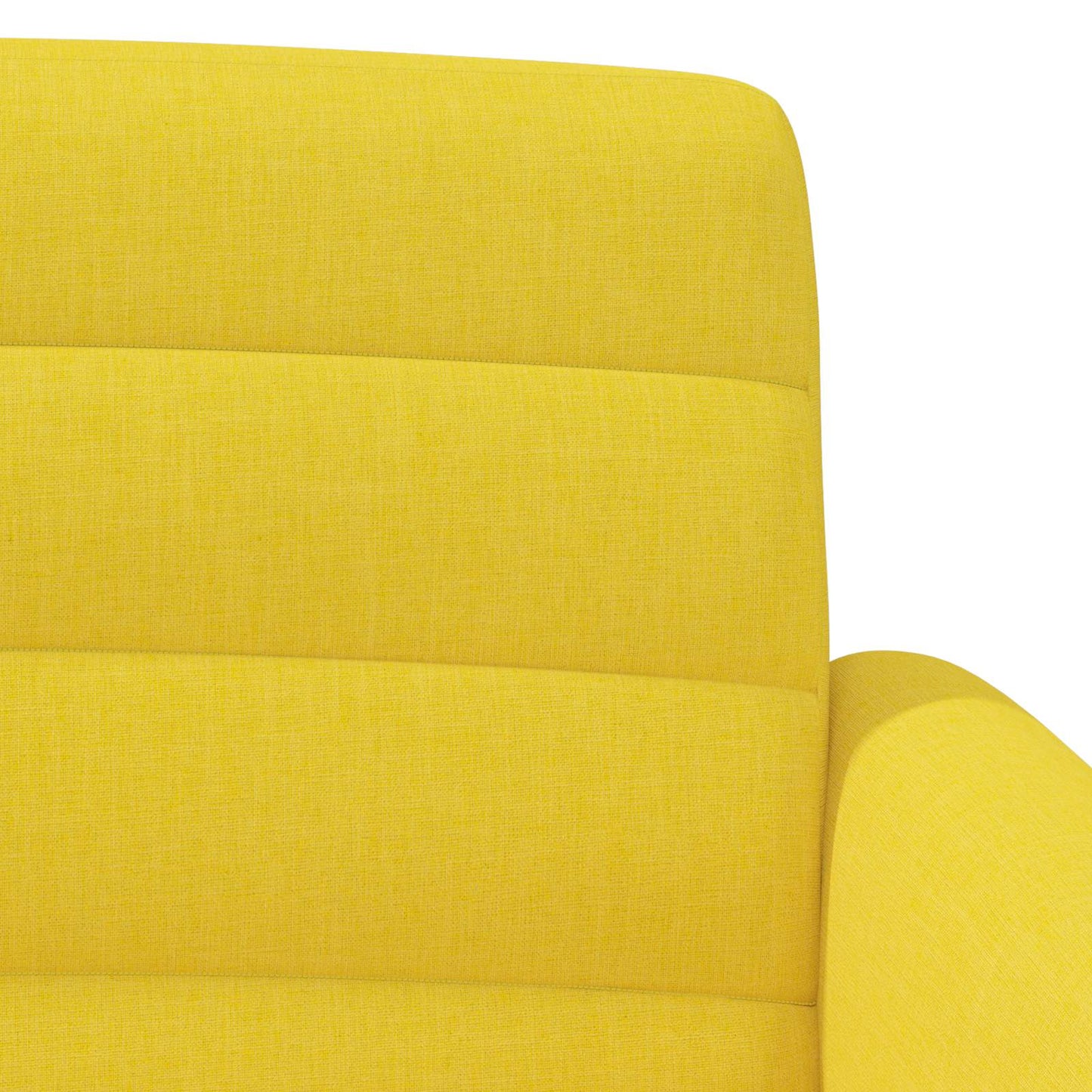 Loungebank met knopencomfort Lichtgeel 116 x 67 x 80 cm Stof
