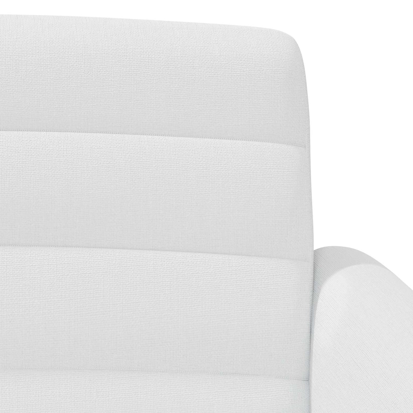 Loungebank met knopencomfort Wit 116 x 67 x 80 cm Stof