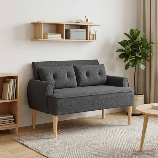 Loungebank met knopencomfort Donkergrijs 117 x 67 x 77 cm is nu te koop bij PeponiXL, paradijselijk wonen!