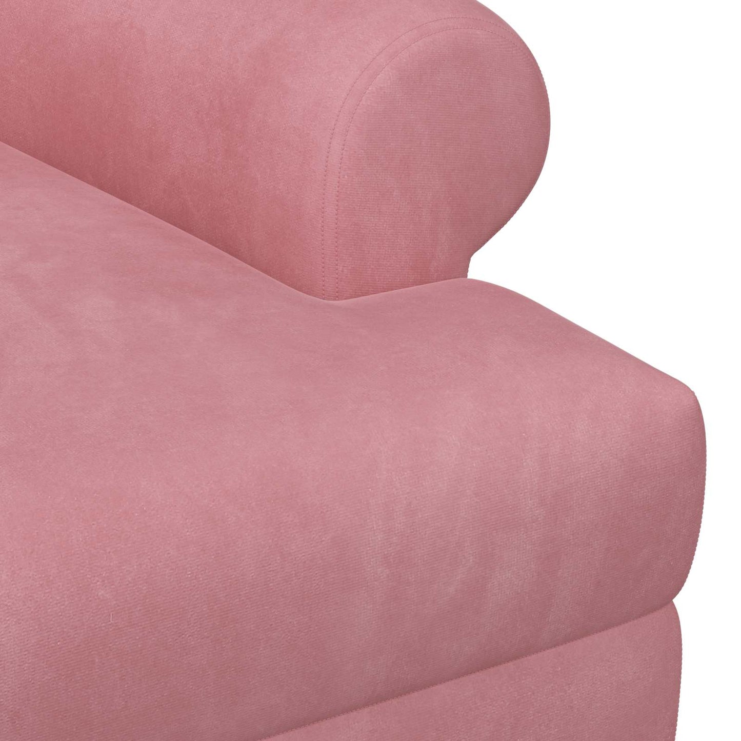 Loungebank met knopencomfort Roze 120 x 66 x 78 cm fluweel