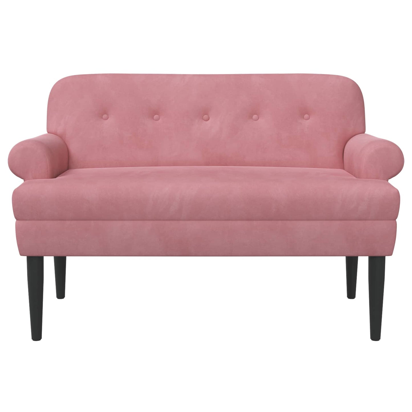 Loungebank met knopencomfort Roze 120 x 66 x 78 cm fluweel
