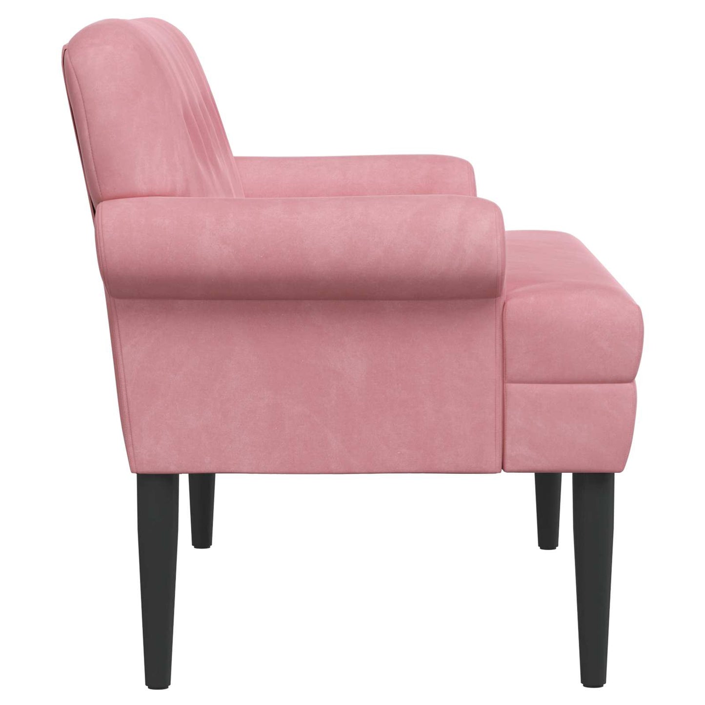 Loungebank met knopencomfort Roze 120 x 66 x 78 cm fluweel