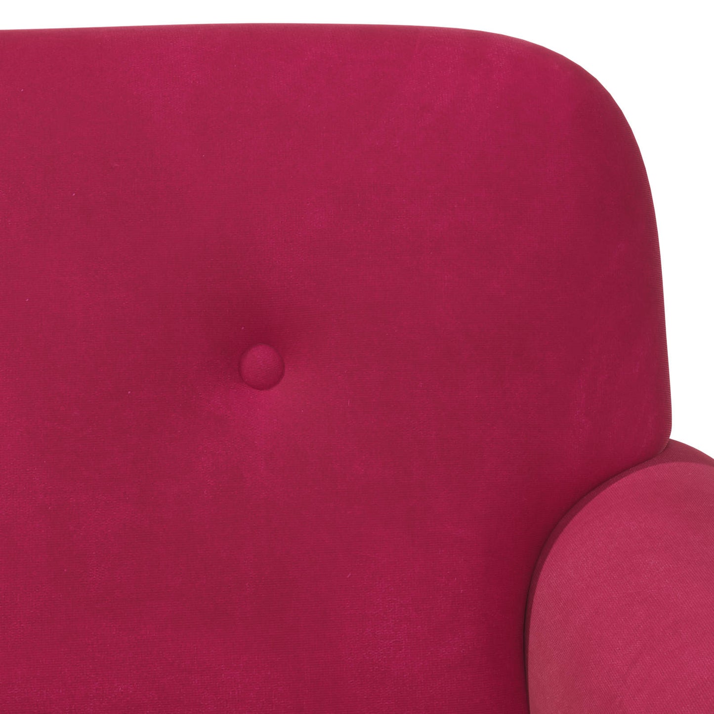 Loungebank met knopencomfort Wijnrood 120 x 66 x 78 cm fluweel