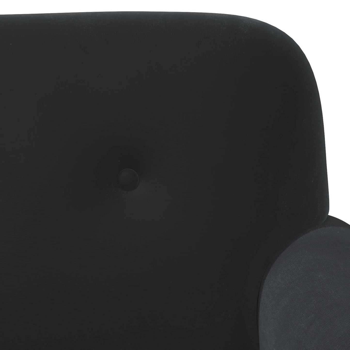 Loungebank met knopencomfort Zwart 120 x 66 x 78 cm fluweel