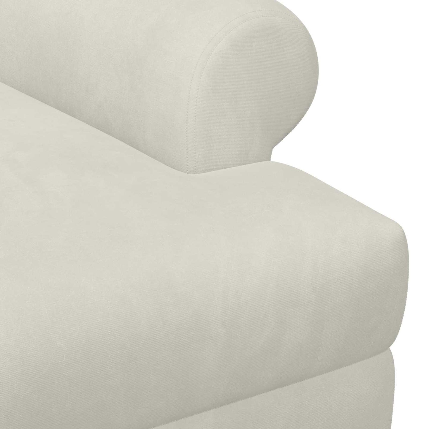 Loungebank met knopencomfort Crèmekleurig 120 x 66 x 78 cm