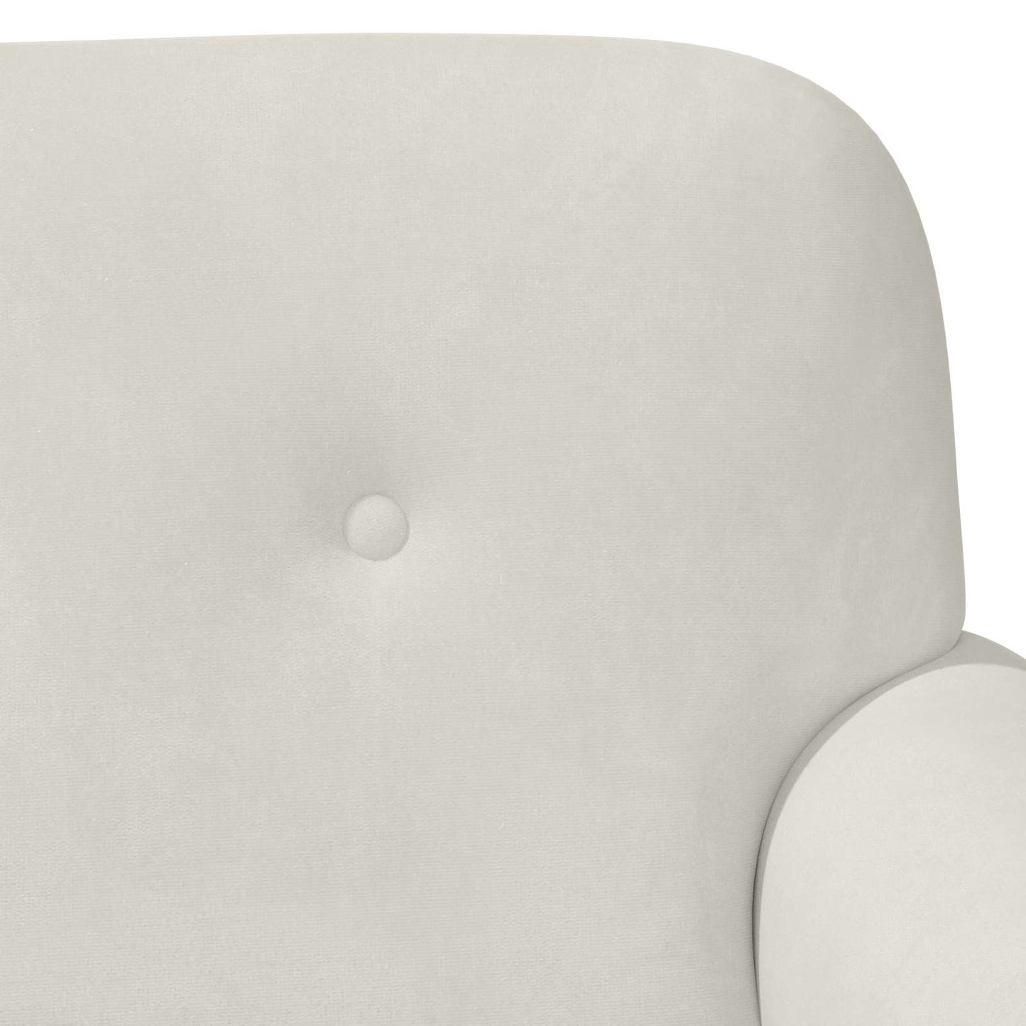 Loungebank met knopencomfort Crèmekleurig 120 x 66 x 78 cm