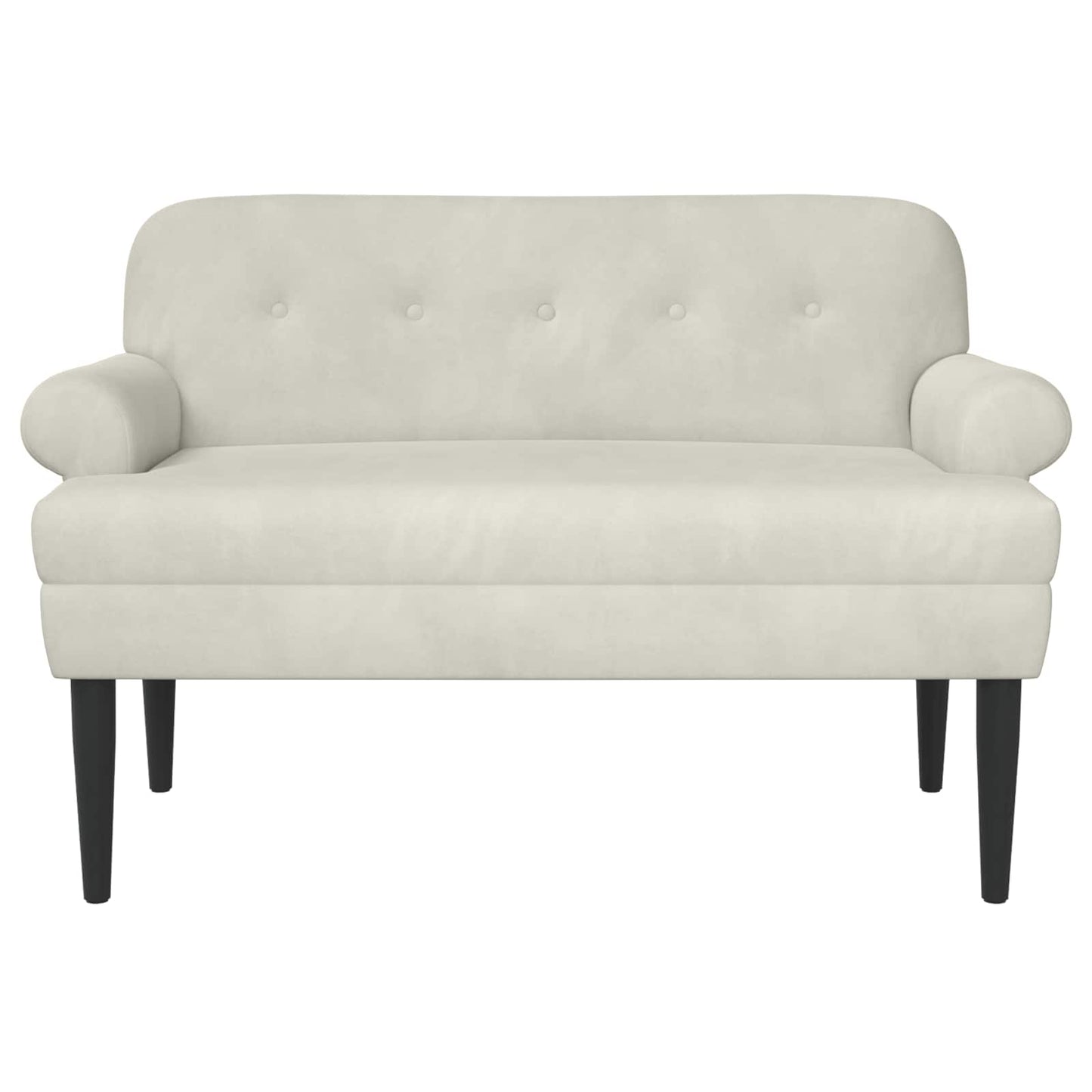 Loungebank met knopencomfort Crèmekleurig 120 x 66 x 78 cm