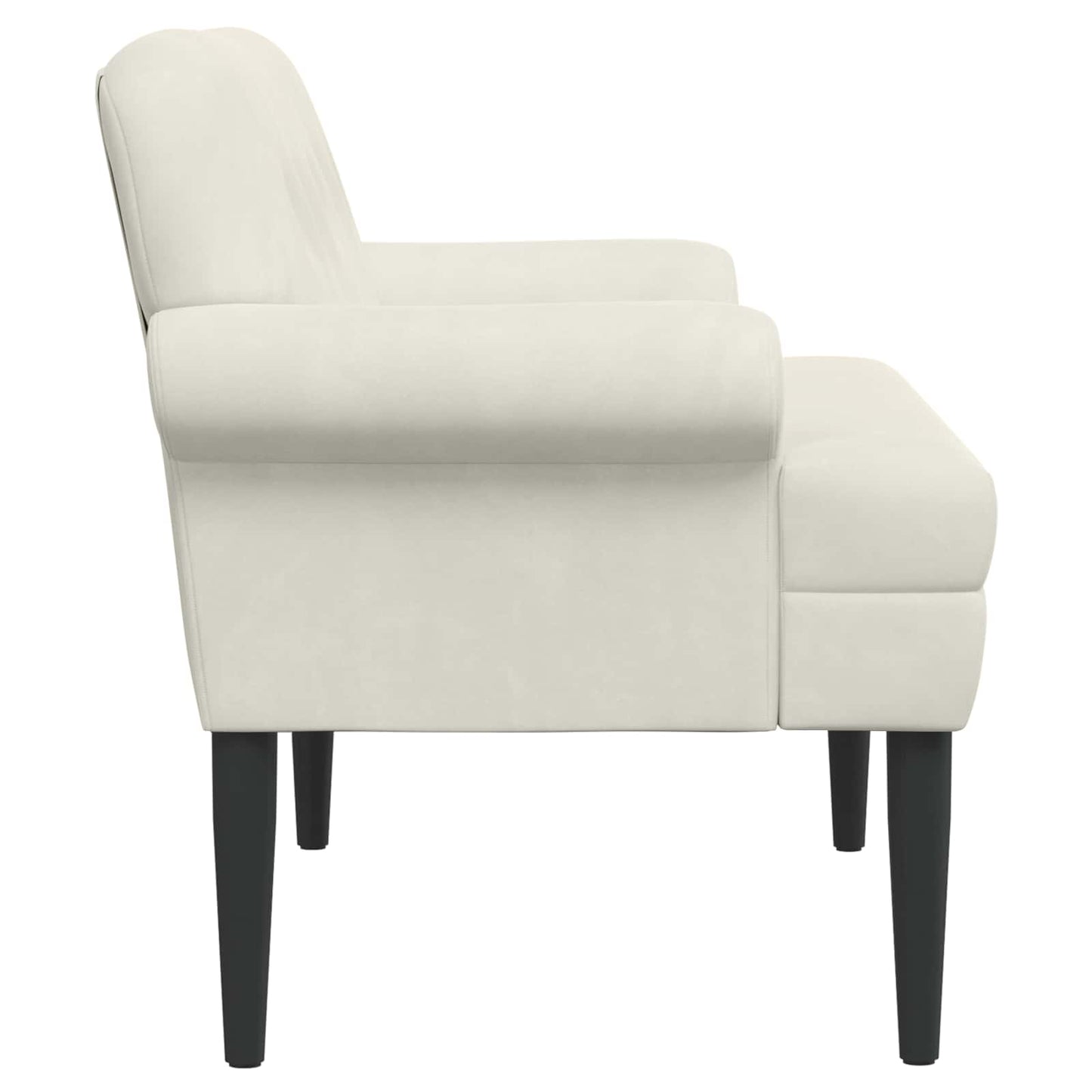 Loungebank met knopencomfort Crèmekleurig 120 x 66 x 78 cm
