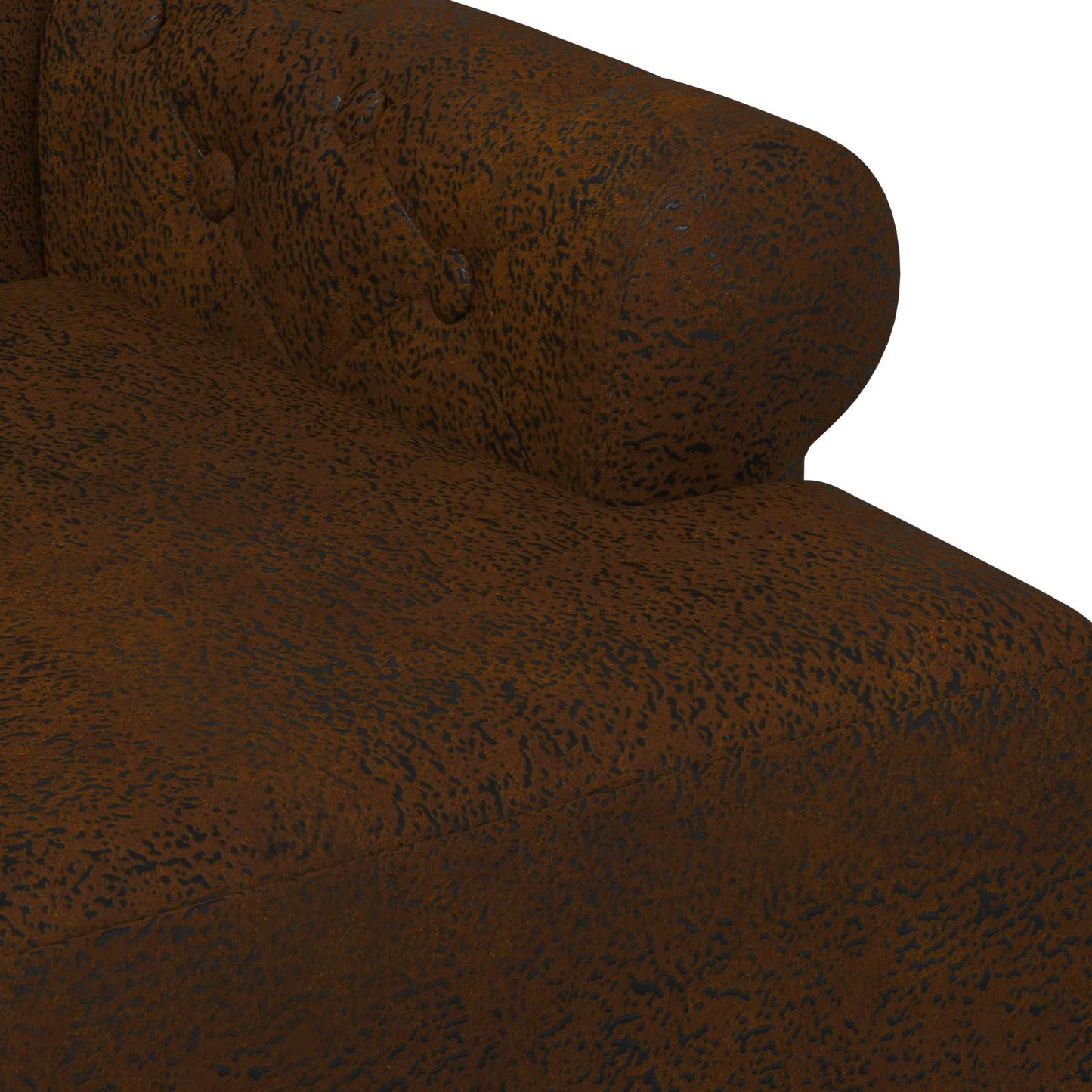 Loungebank met knopencomfort Bruin 120 x 65 x 78 cm