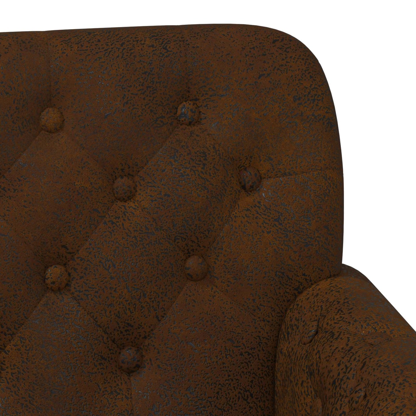 Loungebank met knopencomfort Bruin 120 x 65 x 78 cm