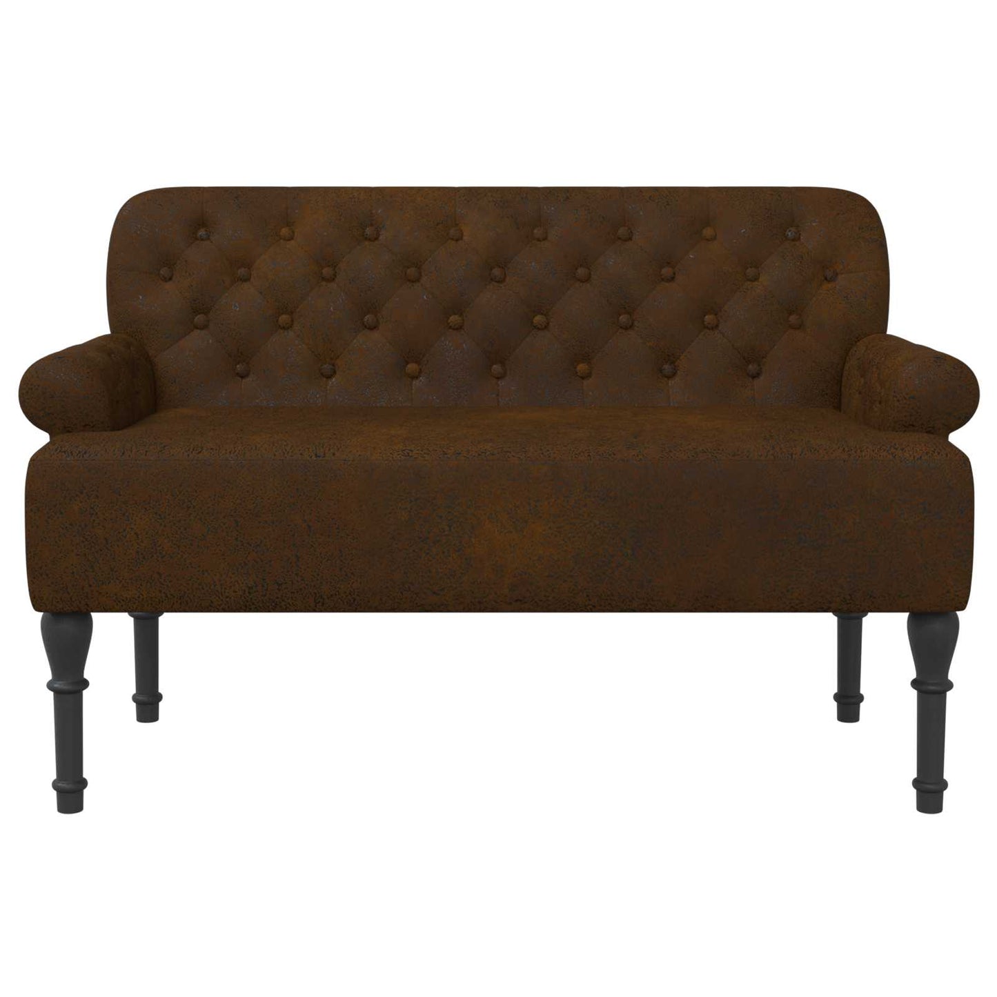 Loungebank met knopencomfort Bruin 120 x 65 x 78 cm