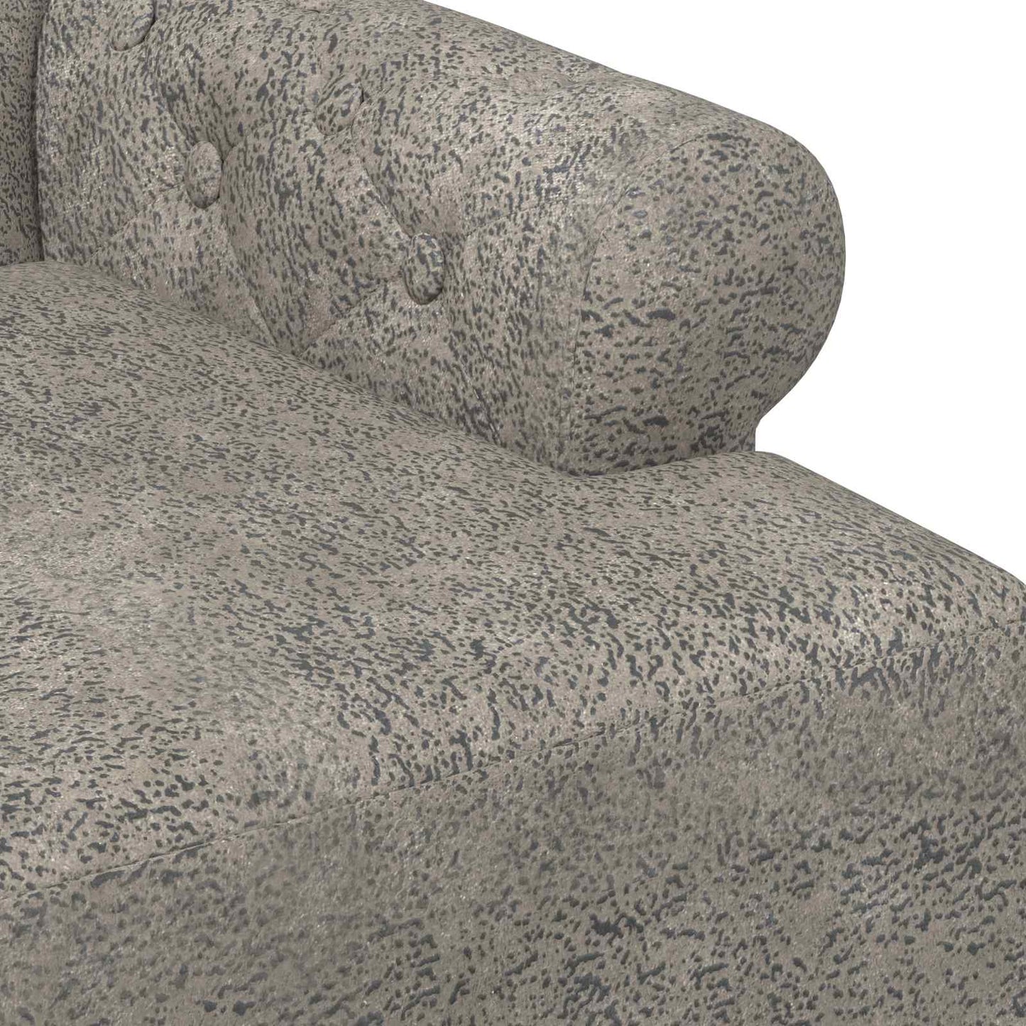 Loungebank met knopencomfort Lichtgrijs 120 x 65 x 78 cm