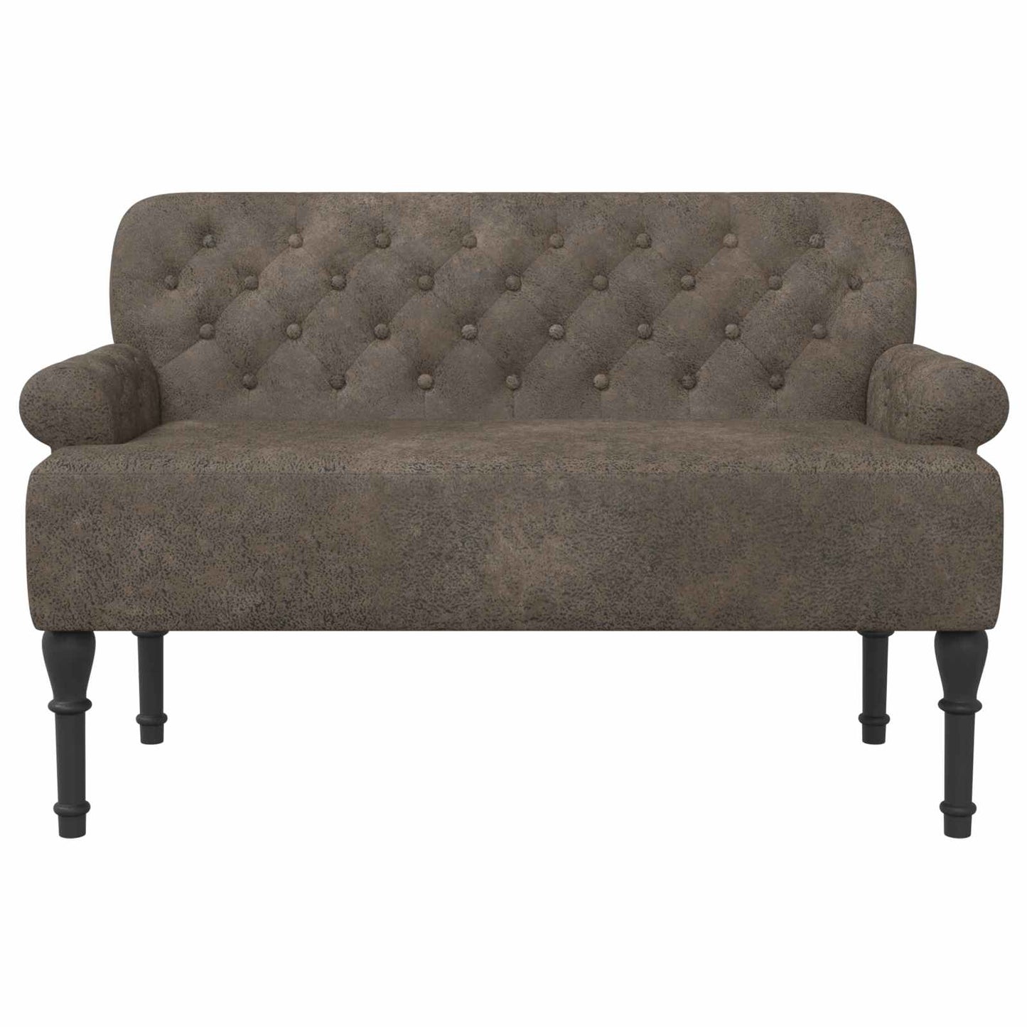 Loungebank met knopencomfort Donkergrijs 120 x 65 x 78 cm
