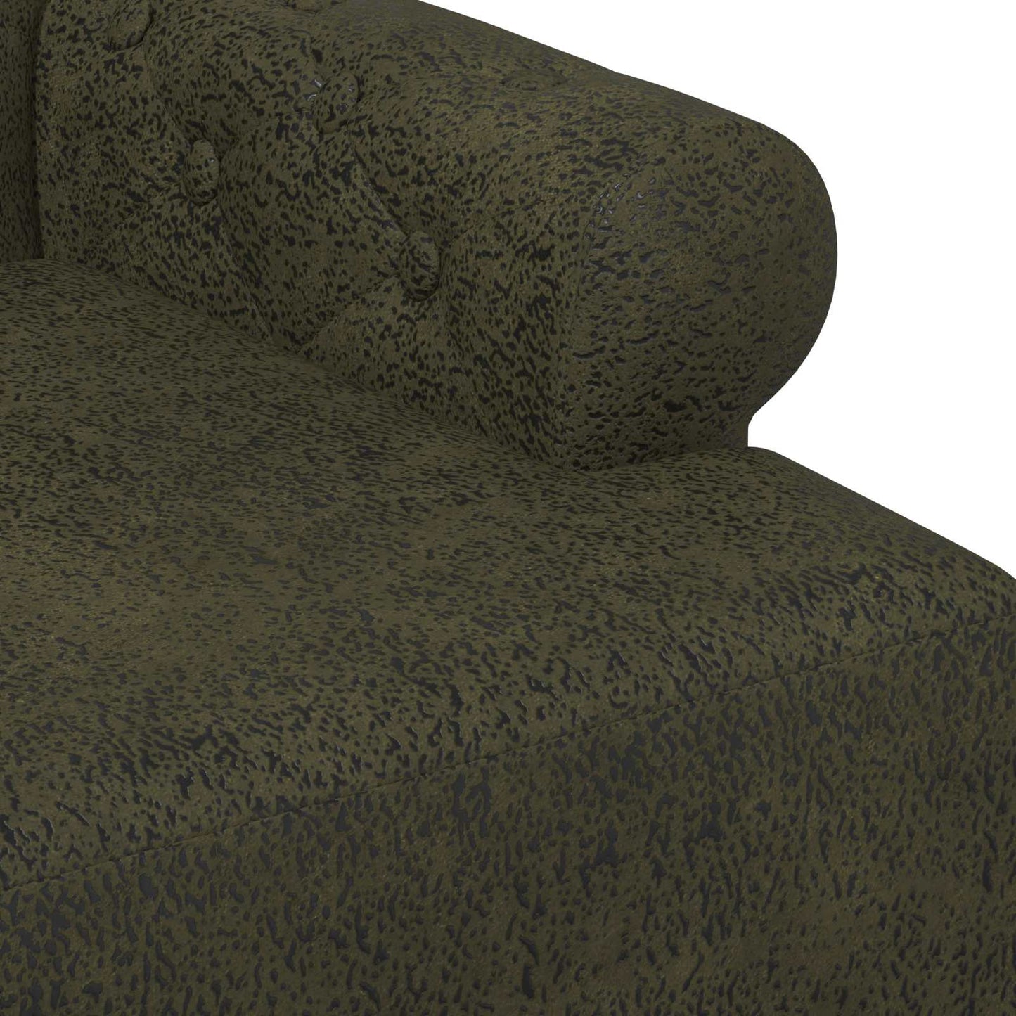 Loungebank met knopencomfort Legergroen 120 x 65 x 78 cm