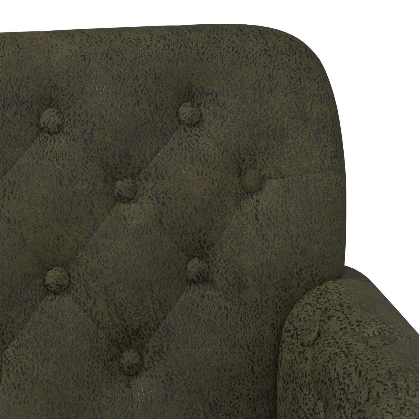 Loungebank met knopencomfort Legergroen 120 x 65 x 78 cm