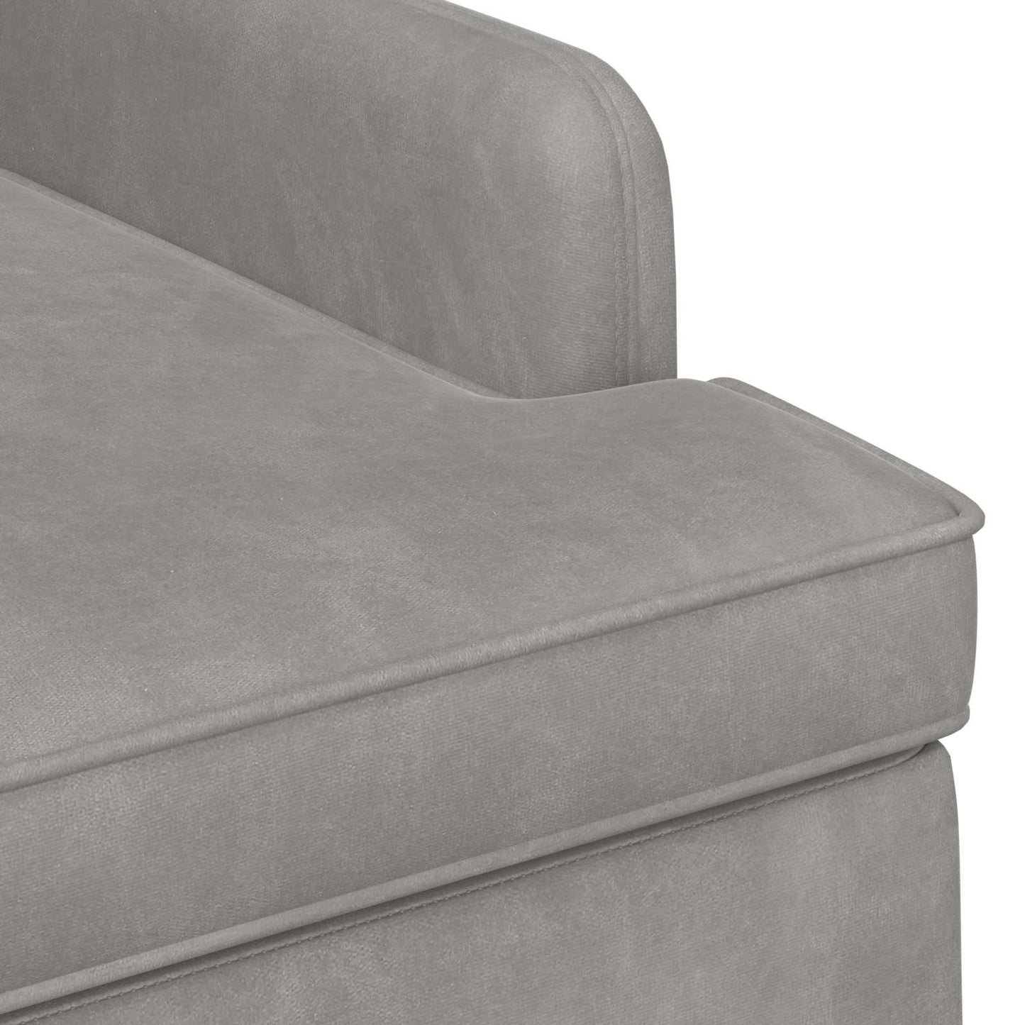Loungebank met knopencomfort Lichtgrijs 111 x 65 x 79 cm