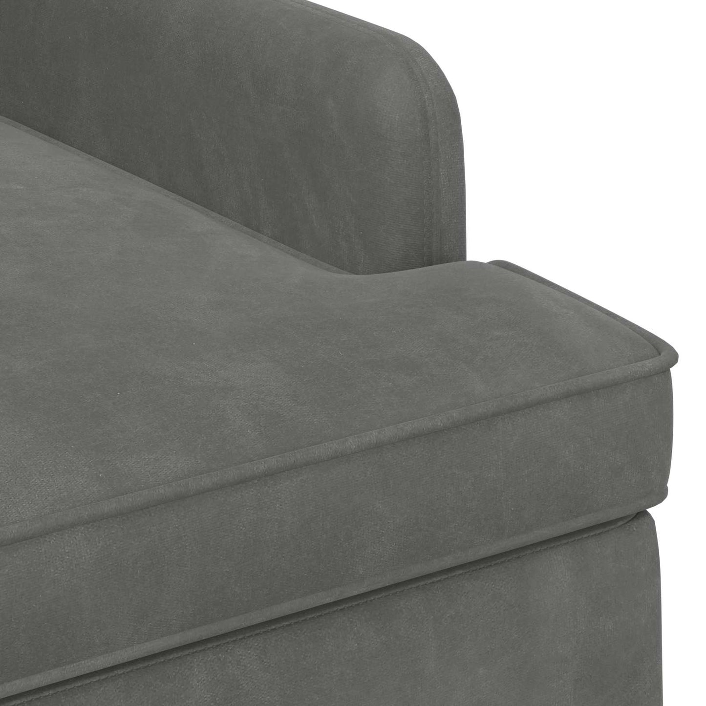 Loungebank met knoopdetails Donkergrijs 111 x 65 x 79 cm fluweel