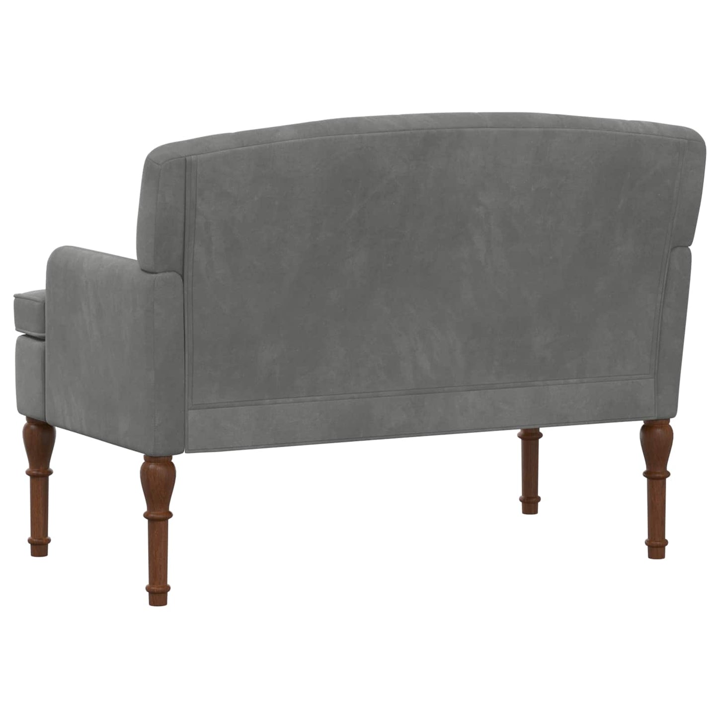 Loungebank met knoopdetails Donkergrijs 111 x 65 x 79 cm fluweel