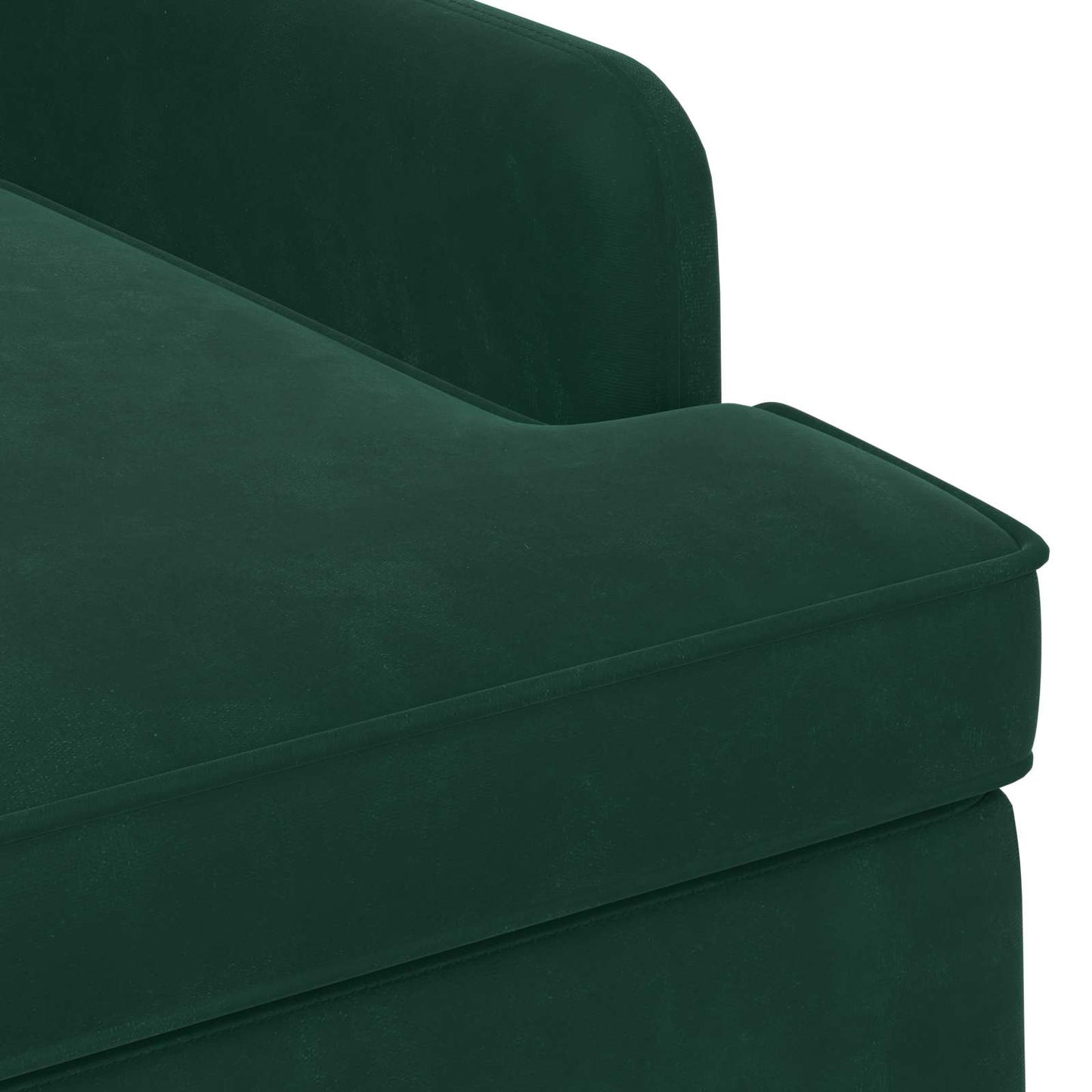 Loungebank met knopencomfort Donkergroen 111 x 65 x 79 cm
