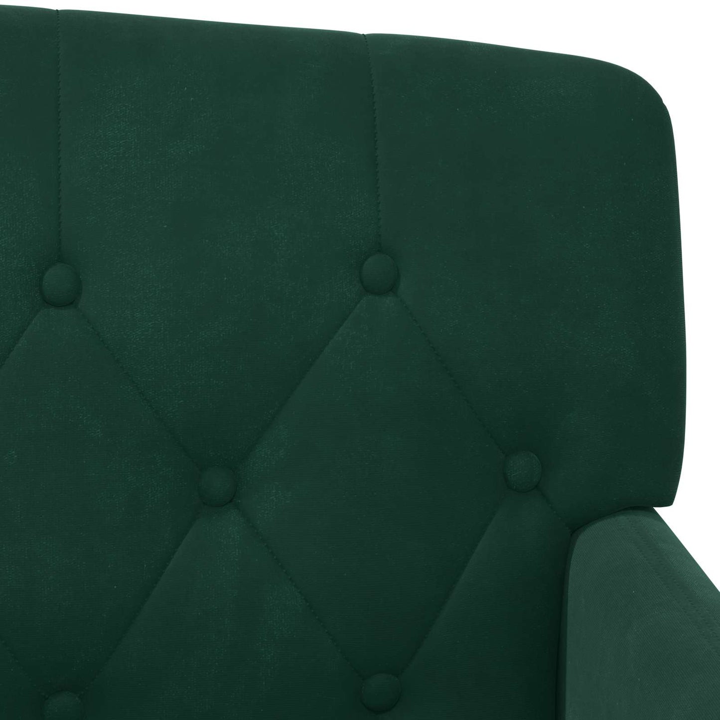 Loungebank met knopencomfort Donkergroen 111 x 65 x 79 cm