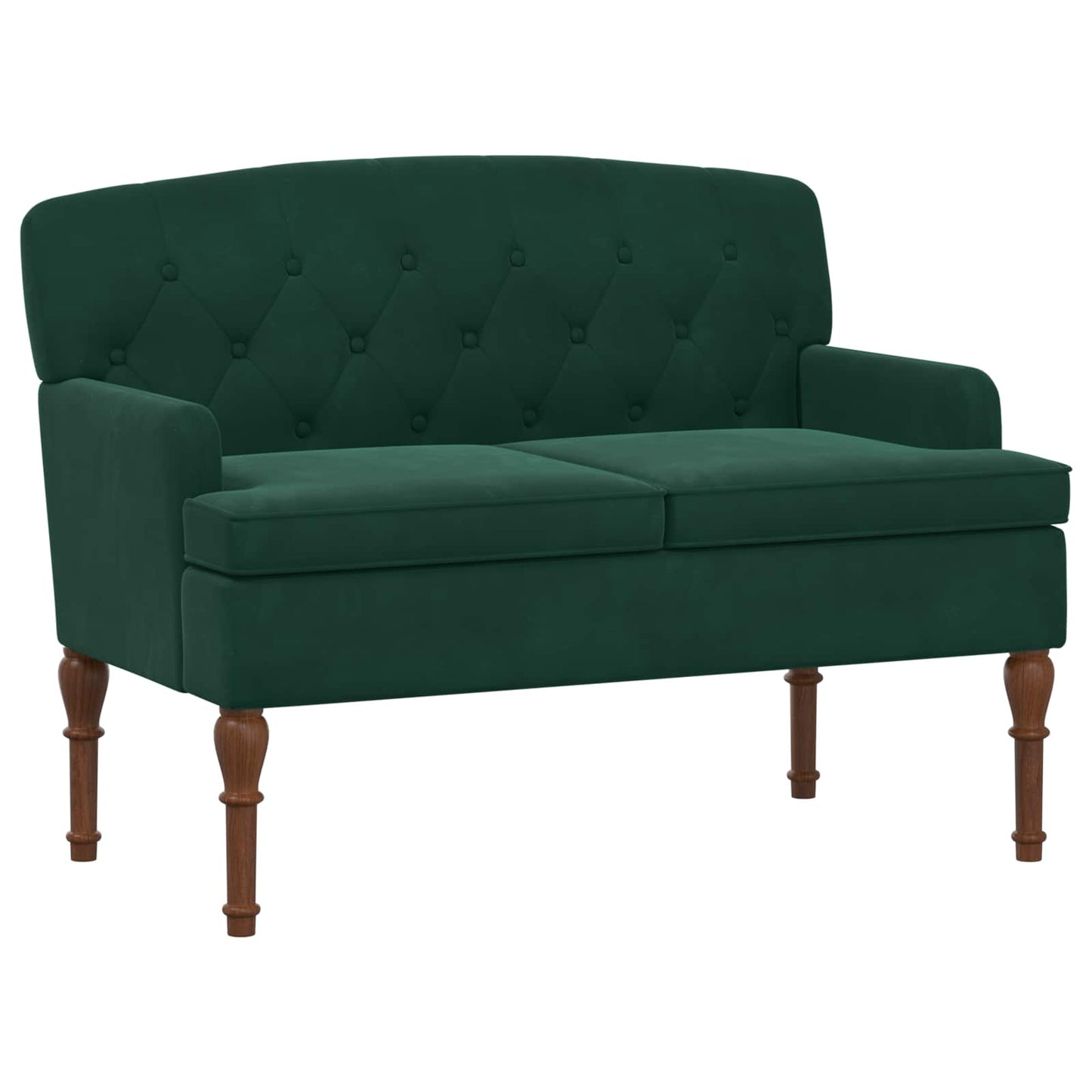 Loungebank met knopencomfort Donkergroen 111 x 65 x 79 cm