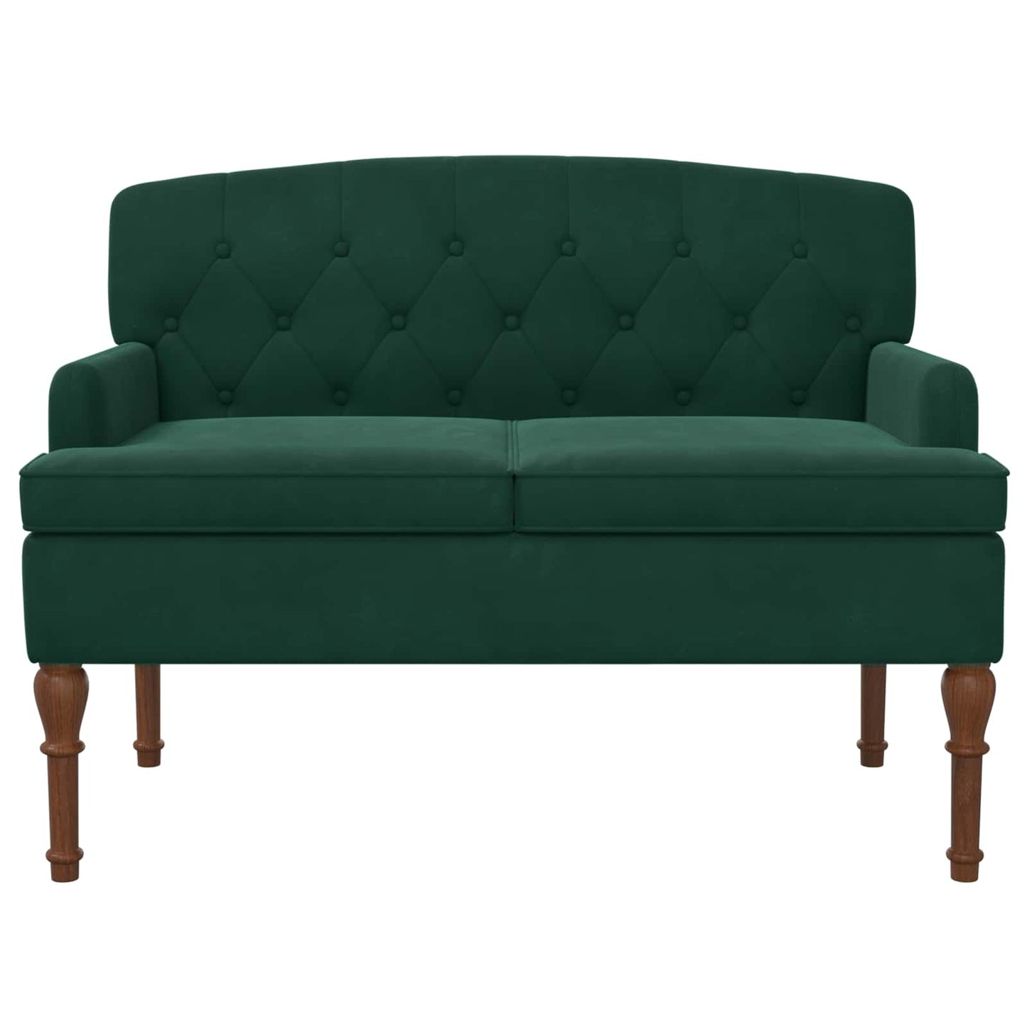 Loungebank met knopencomfort Donkergroen 111 x 65 x 79 cm