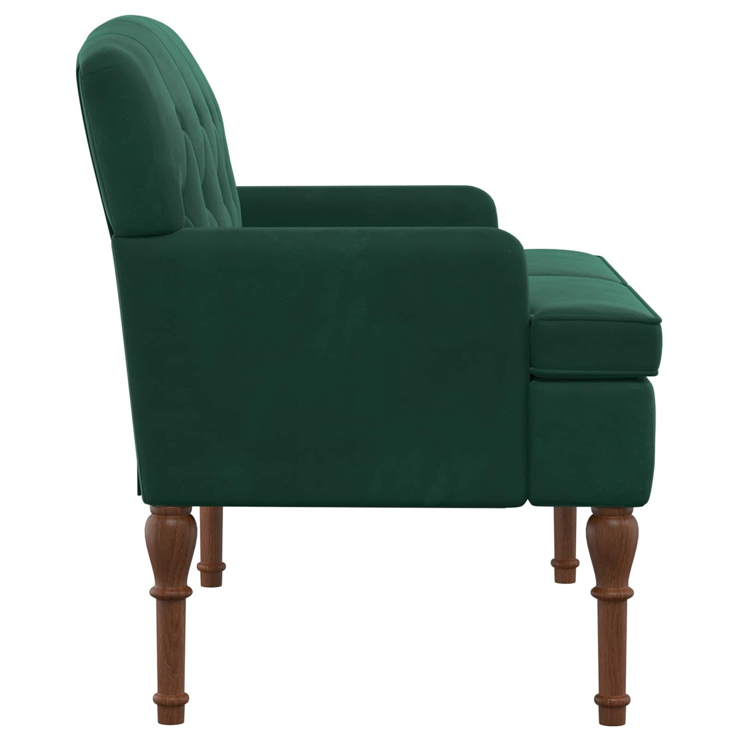 Loungebank met knopencomfort Donkergroen 111 x 65 x 79 cm