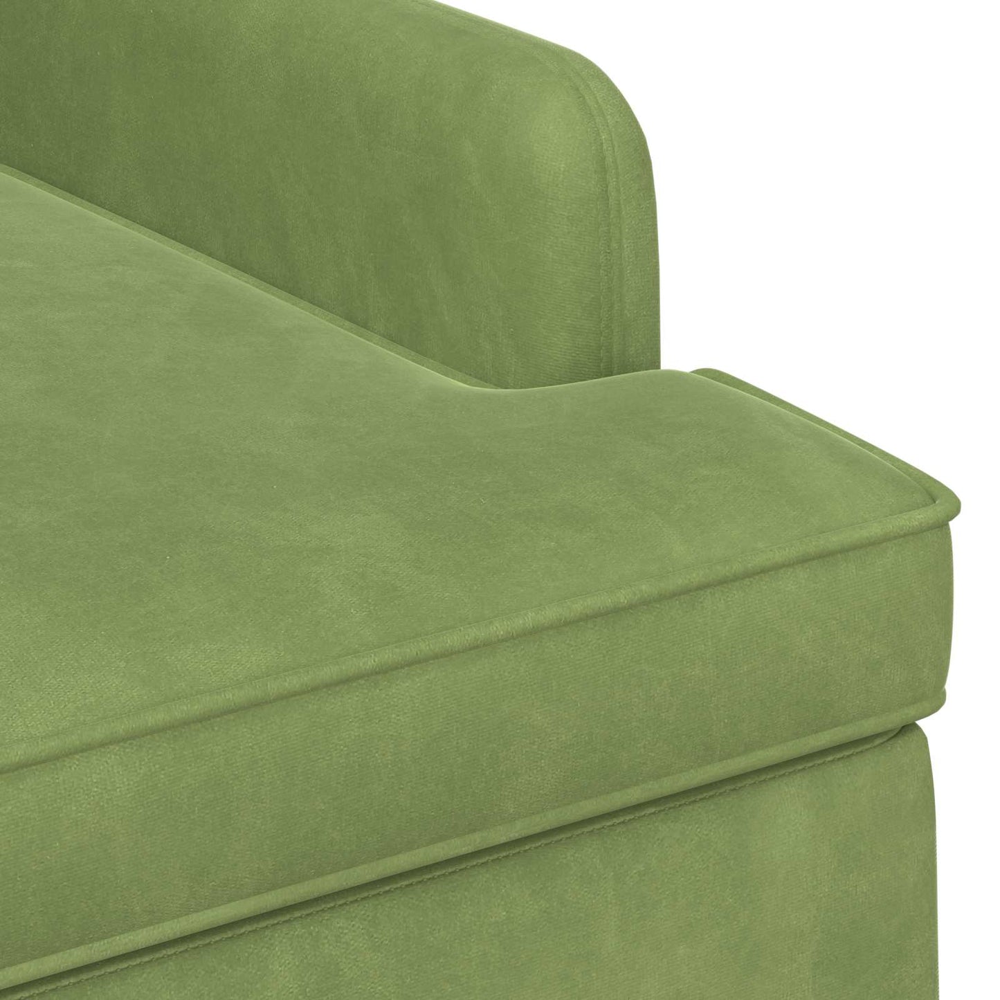 Loungebank met knopencomfort Lichtgroen 111 x 65 x 79 cm