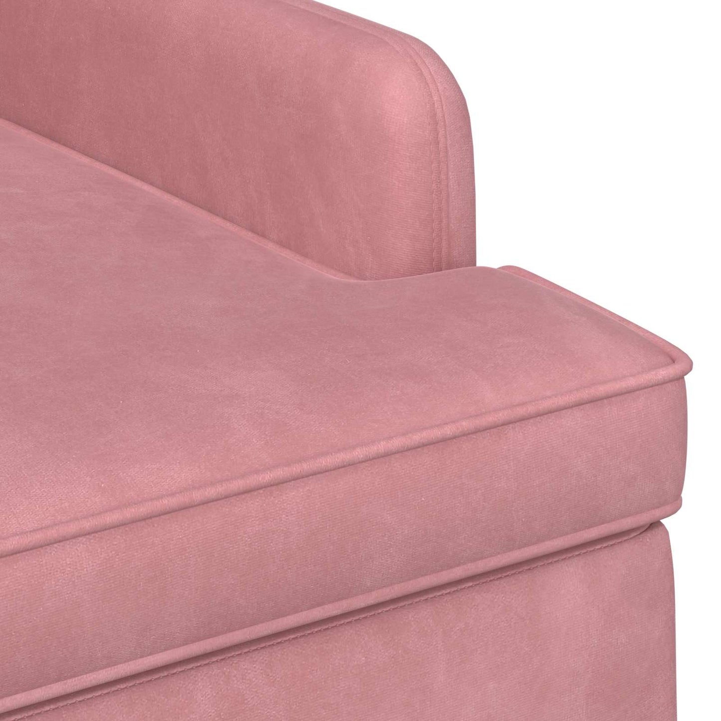Loungebank met knopencomfort Roze 111 x 65 x 79 cm Fluweel