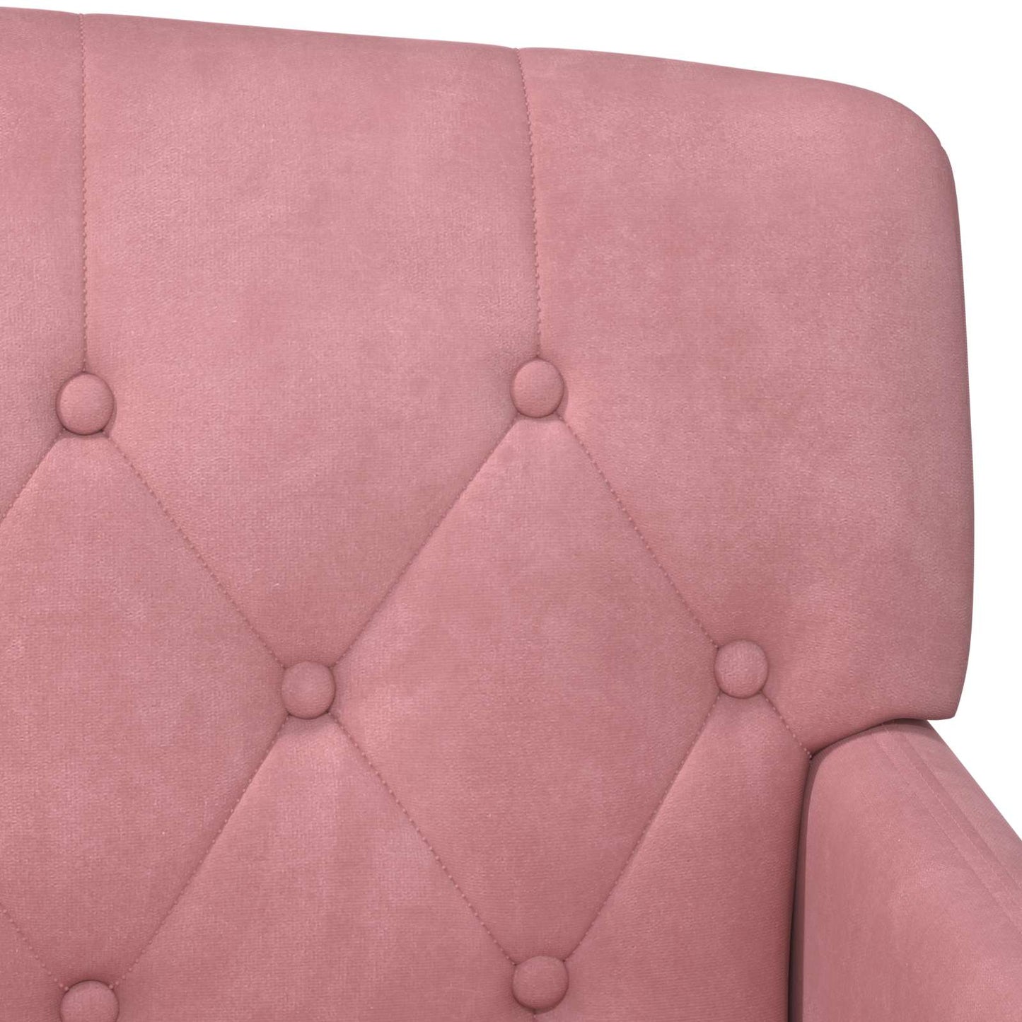 Loungebank met knopencomfort Roze 111 x 65 x 79 cm Fluweel