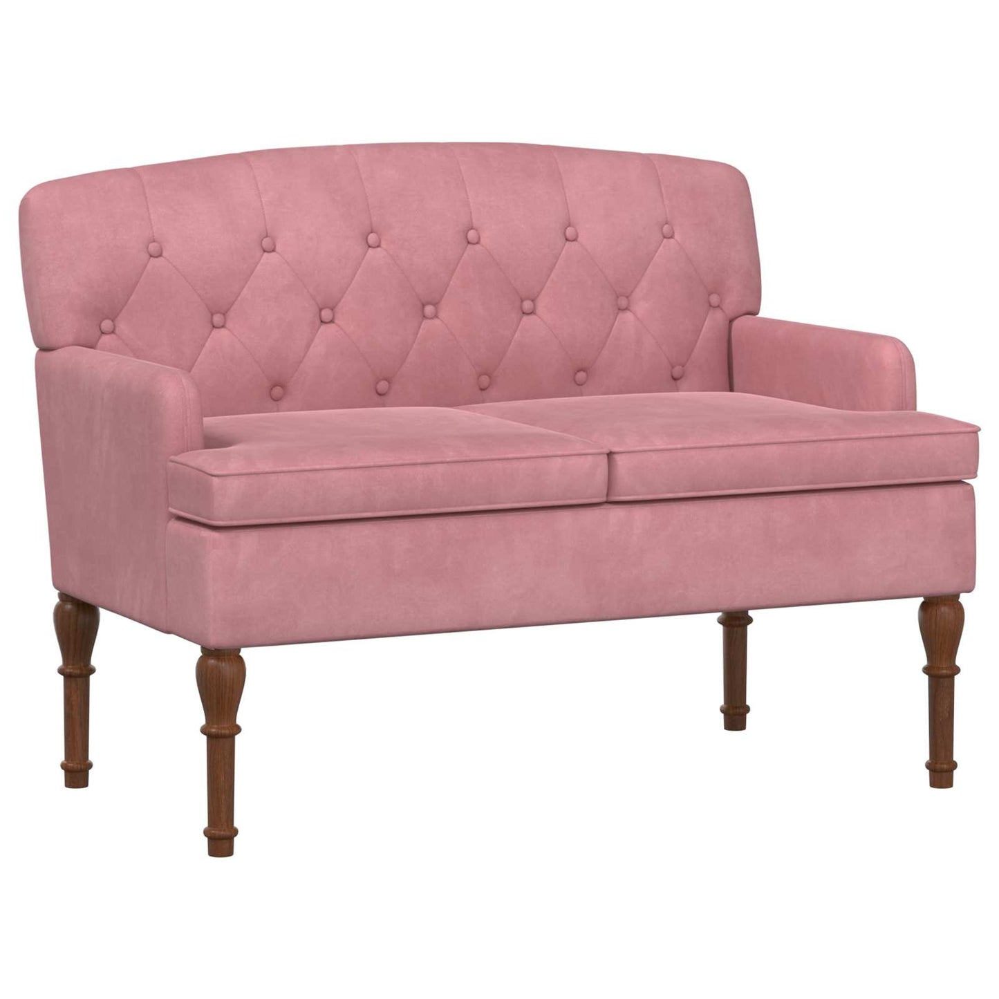 Loungebank met knopencomfort Roze 111 x 65 x 79 cm Fluweel