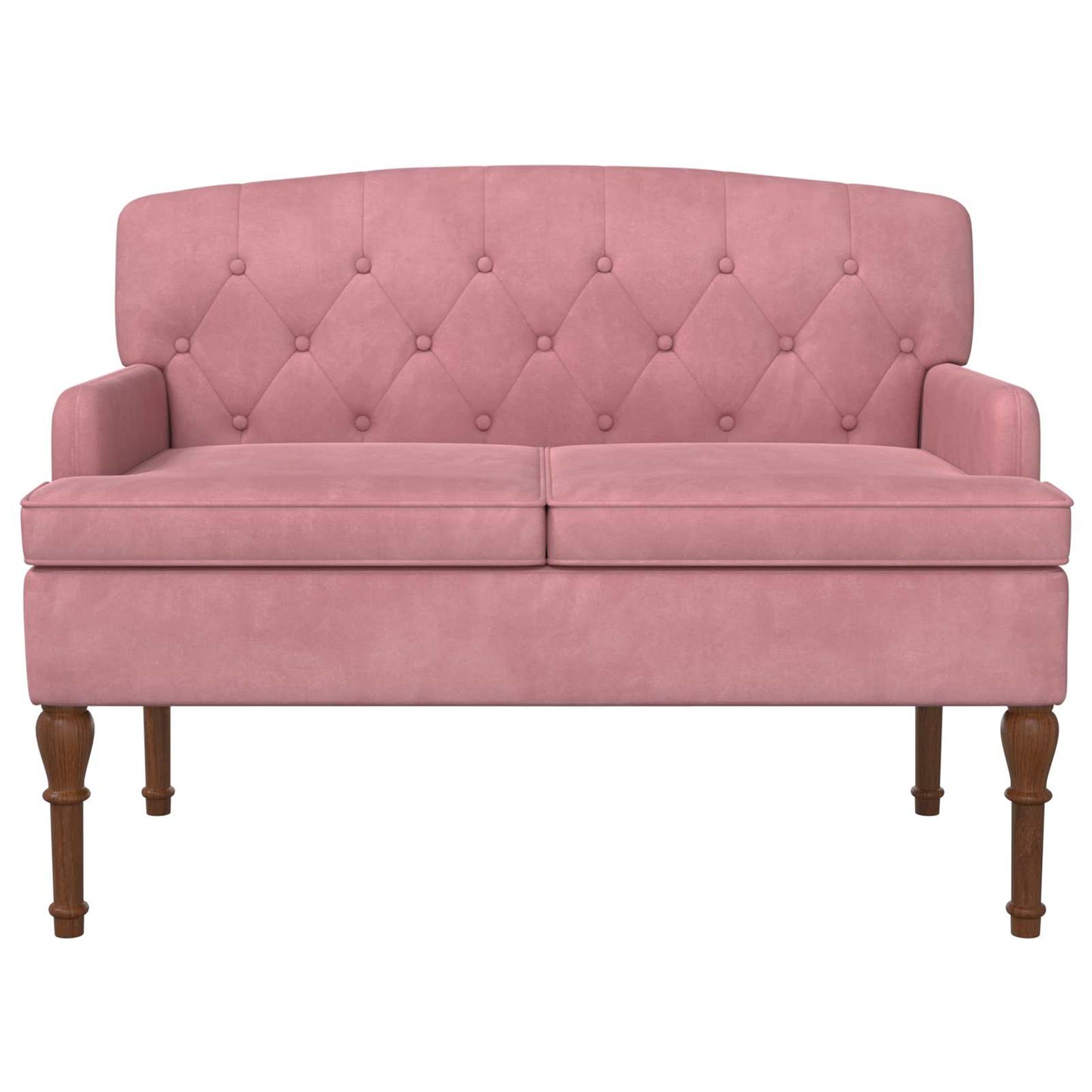 Loungebank met knopencomfort Roze 111 x 65 x 79 cm Fluweel
