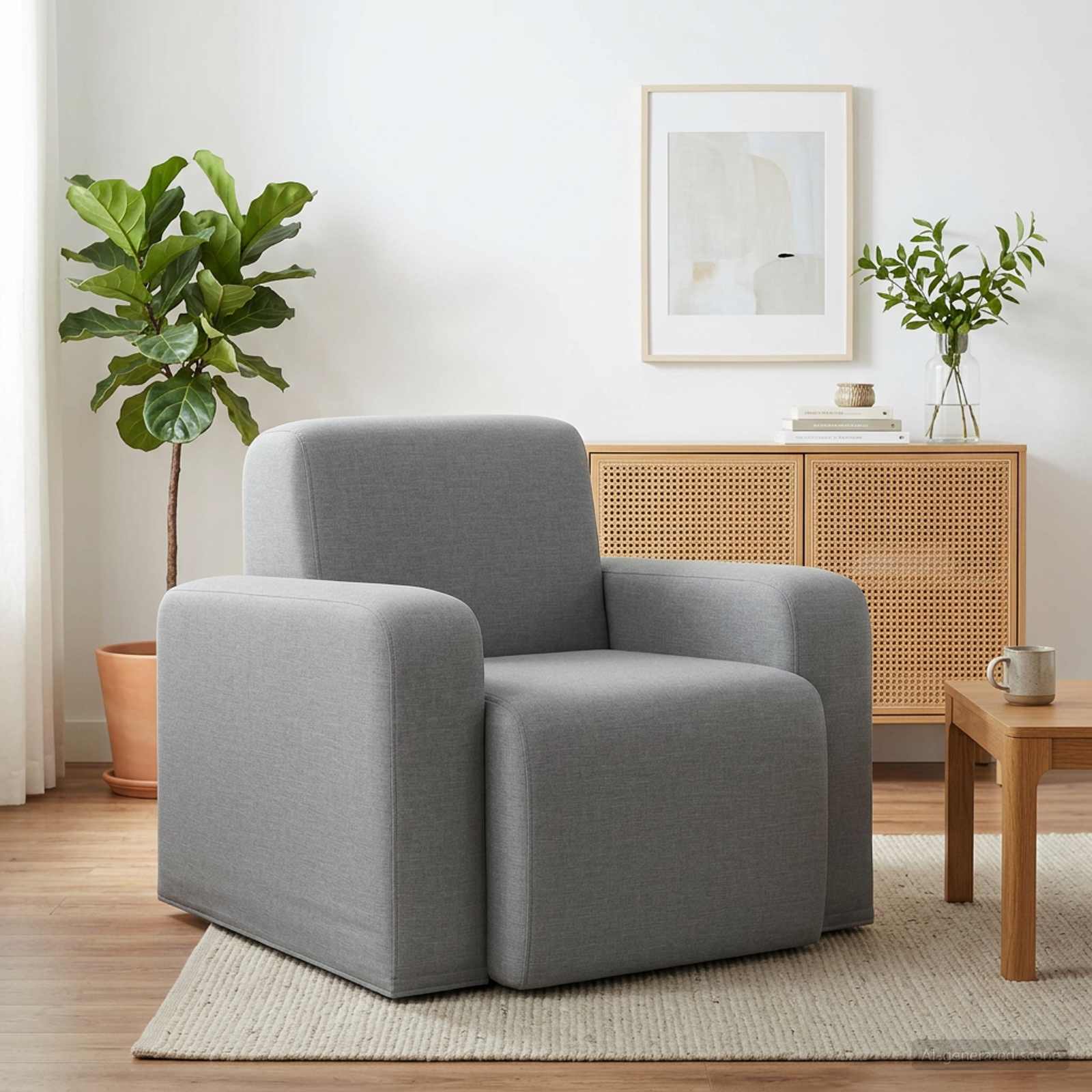 Fauteuil Lichtgrijs Stof is nu te koop bij PeponiXL, paradijselijk wonen!