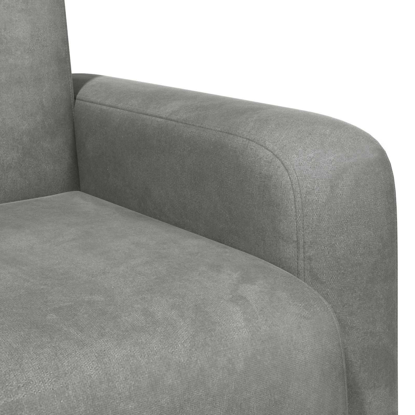 Fauteuil Lichtgrijs fluweel is nu te koop bij PeponiXL, paradijselijk wonen!