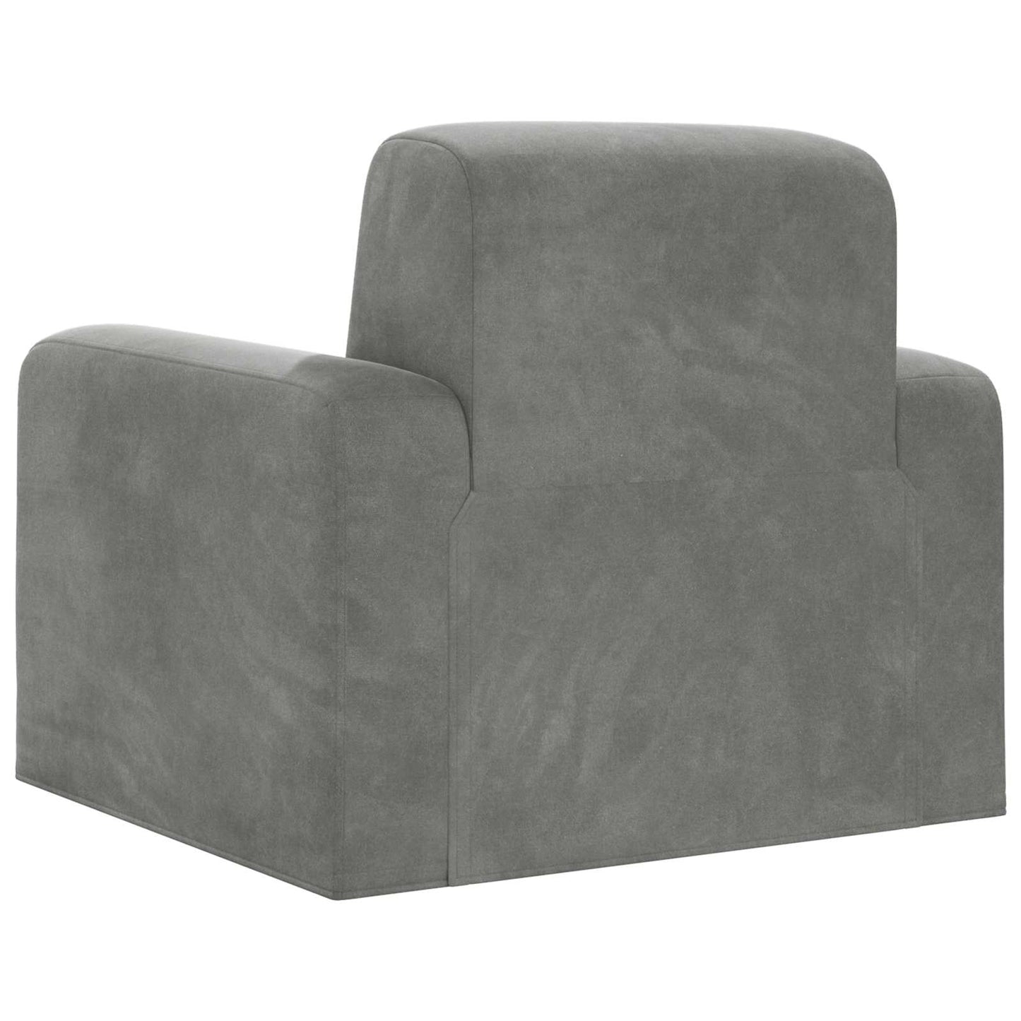 Fauteuil Lichtgrijs fluweel is nu te koop bij PeponiXL, paradijselijk wonen!