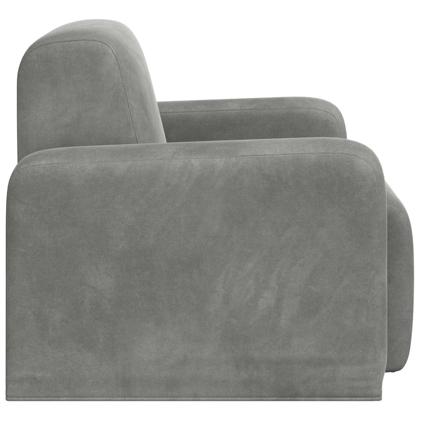 Fauteuil Lichtgrijs fluweel is nu te koop bij PeponiXL, paradijselijk wonen!