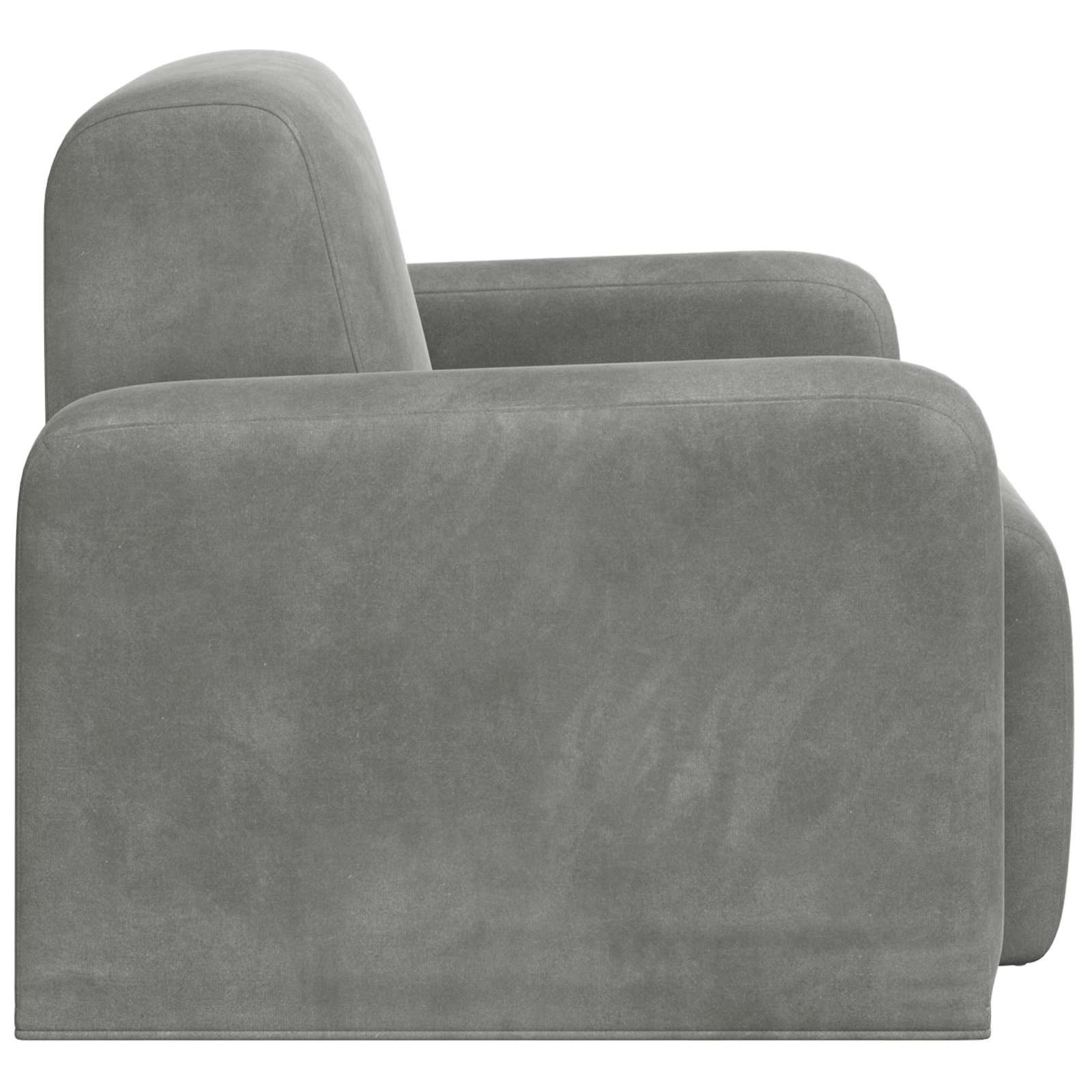 Fauteuil Lichtgrijs fluweel is nu te koop bij PeponiXL, paradijselijk wonen!