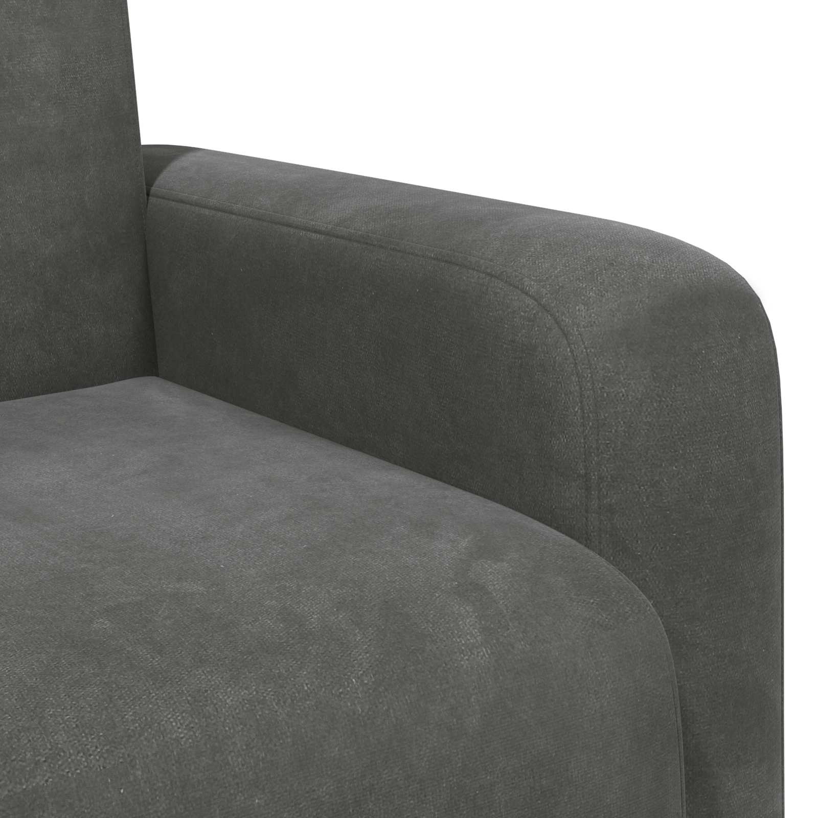 Fauteuil Donkergrijs fluweel is nu te koop bij PeponiXL, paradijselijk wonen!