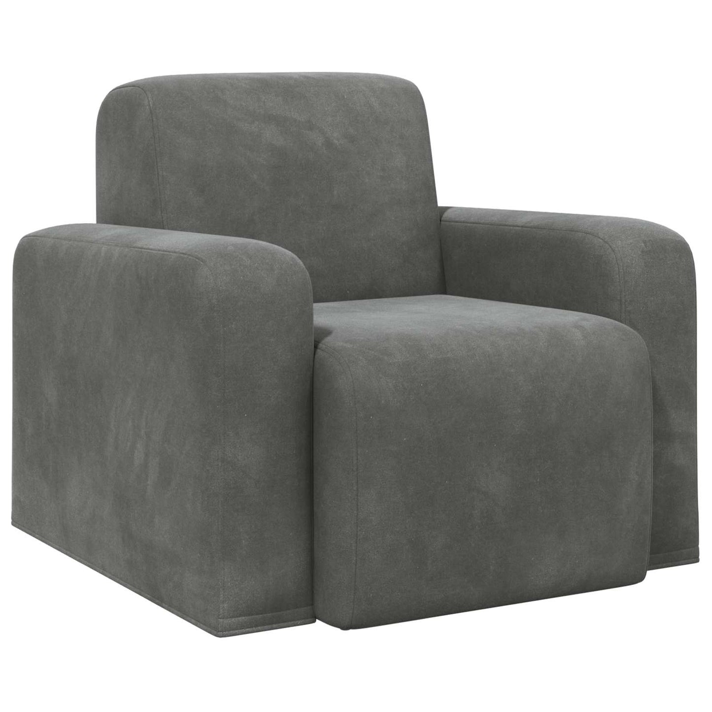 Fauteuil Donkergrijs fluweel is nu te koop bij PeponiXL, paradijselijk wonen!