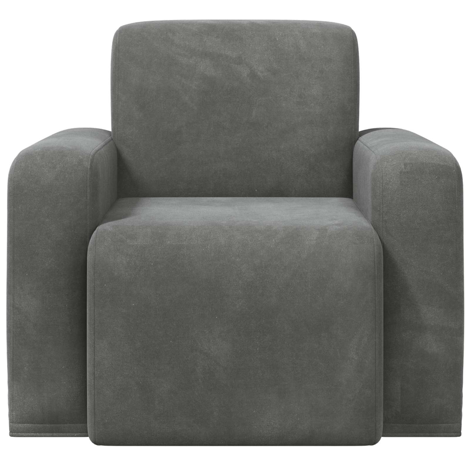 Fauteuil Donkergrijs fluweel is nu te koop bij PeponiXL, paradijselijk wonen!