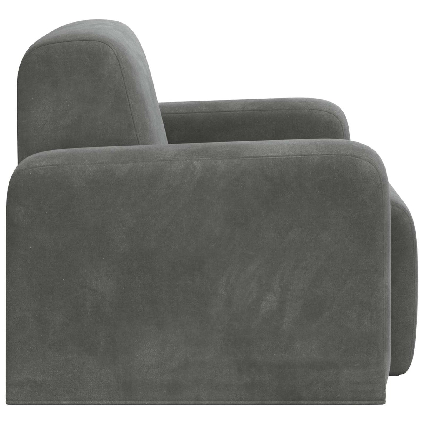 Fauteuil Donkergrijs fluweel is nu te koop bij PeponiXL, paradijselijk wonen!
