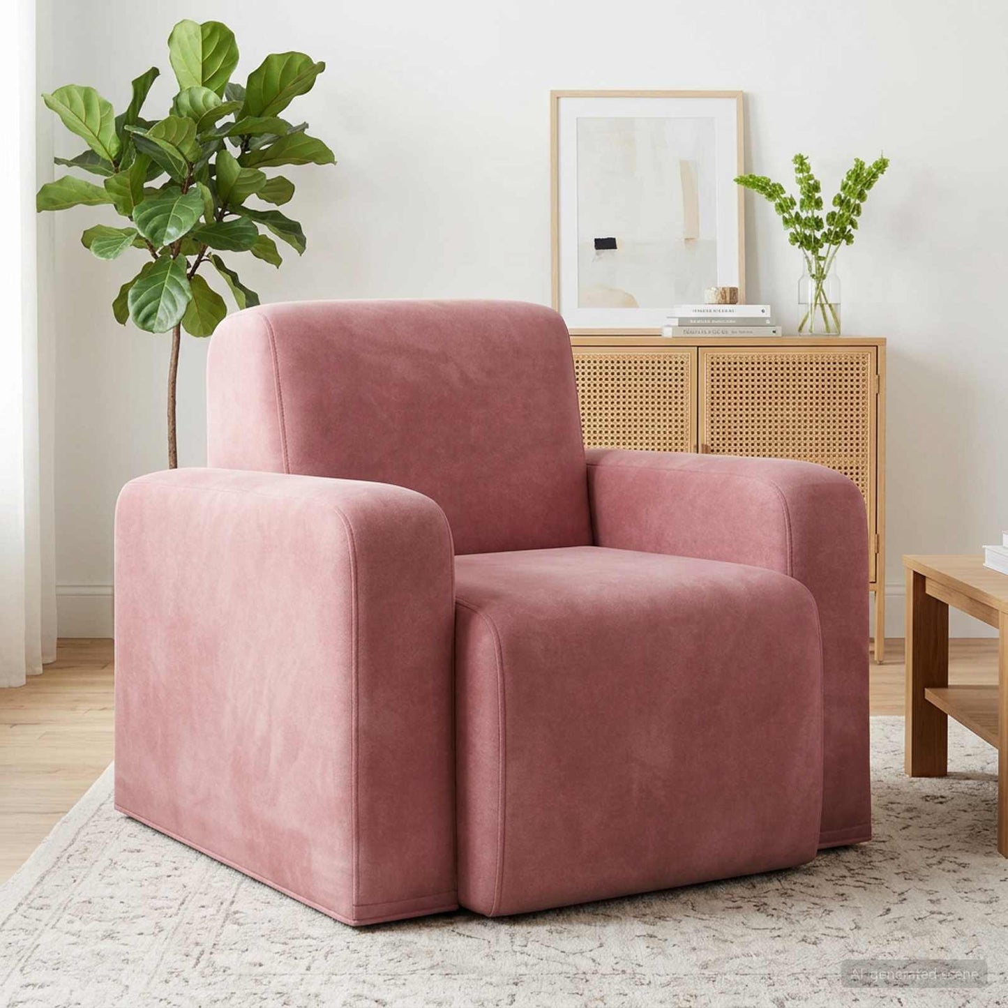 Fauteuil Roze fluweel is nu te koop bij PeponiXL, paradijselijk wonen!