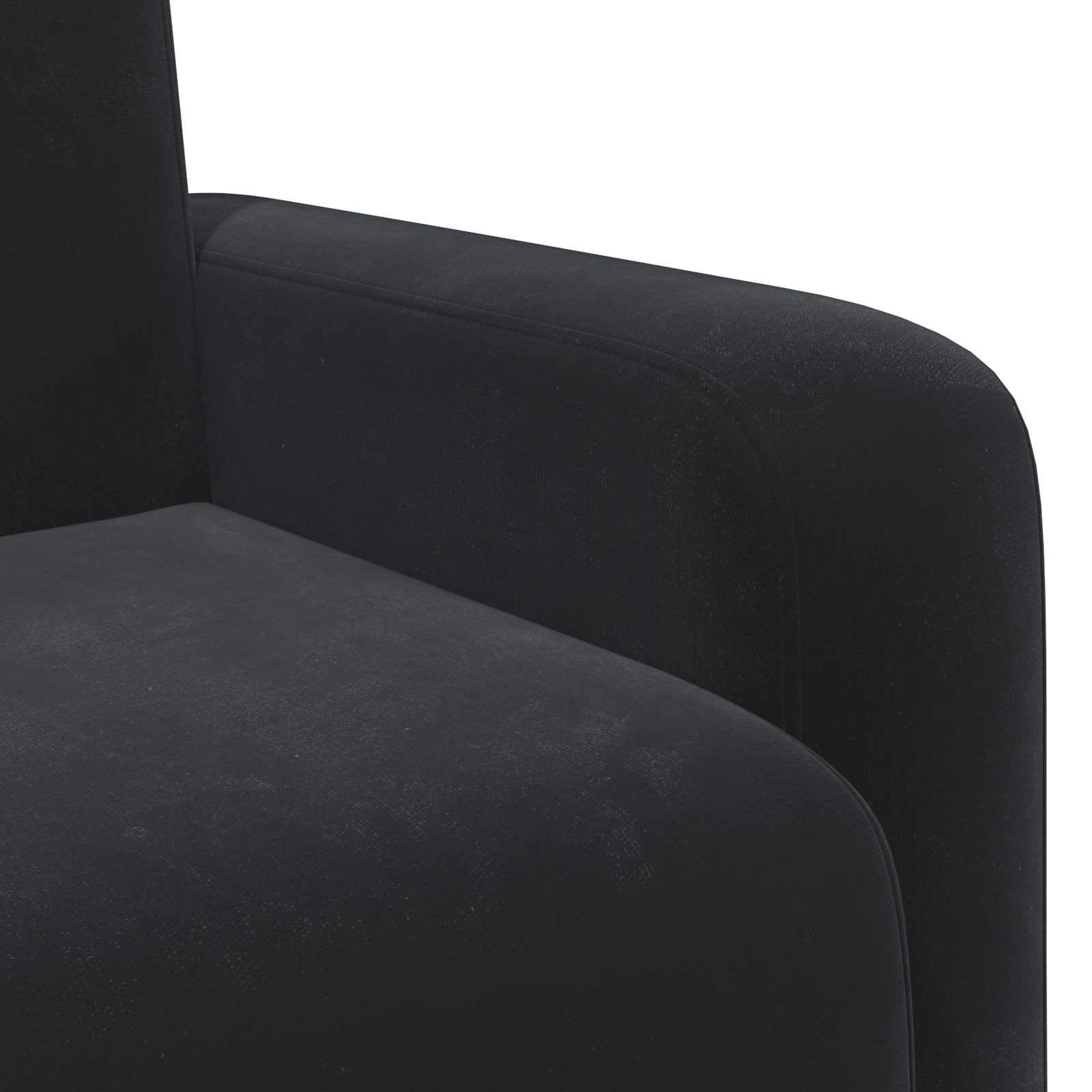 Fauteuil Zwart fluweel is nu te koop bij PeponiXL, paradijselijk wonen!