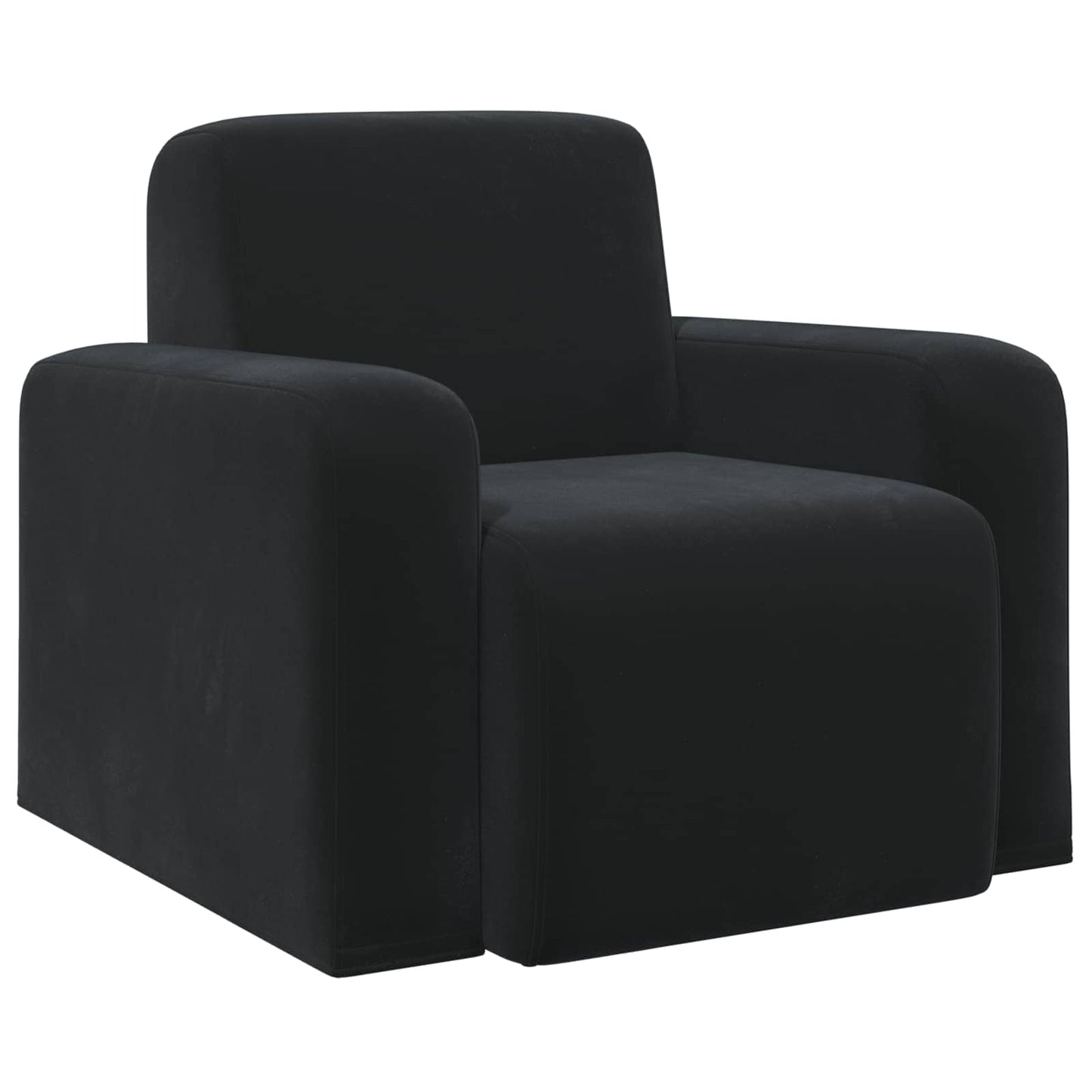 Fauteuil Zwart fluweel is nu te koop bij PeponiXL, paradijselijk wonen!