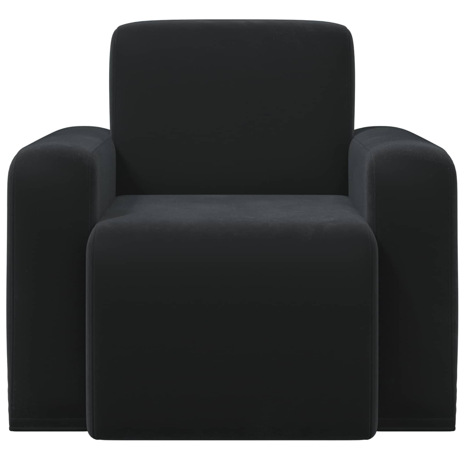 Fauteuil Zwart fluweel is nu te koop bij PeponiXL, paradijselijk wonen!