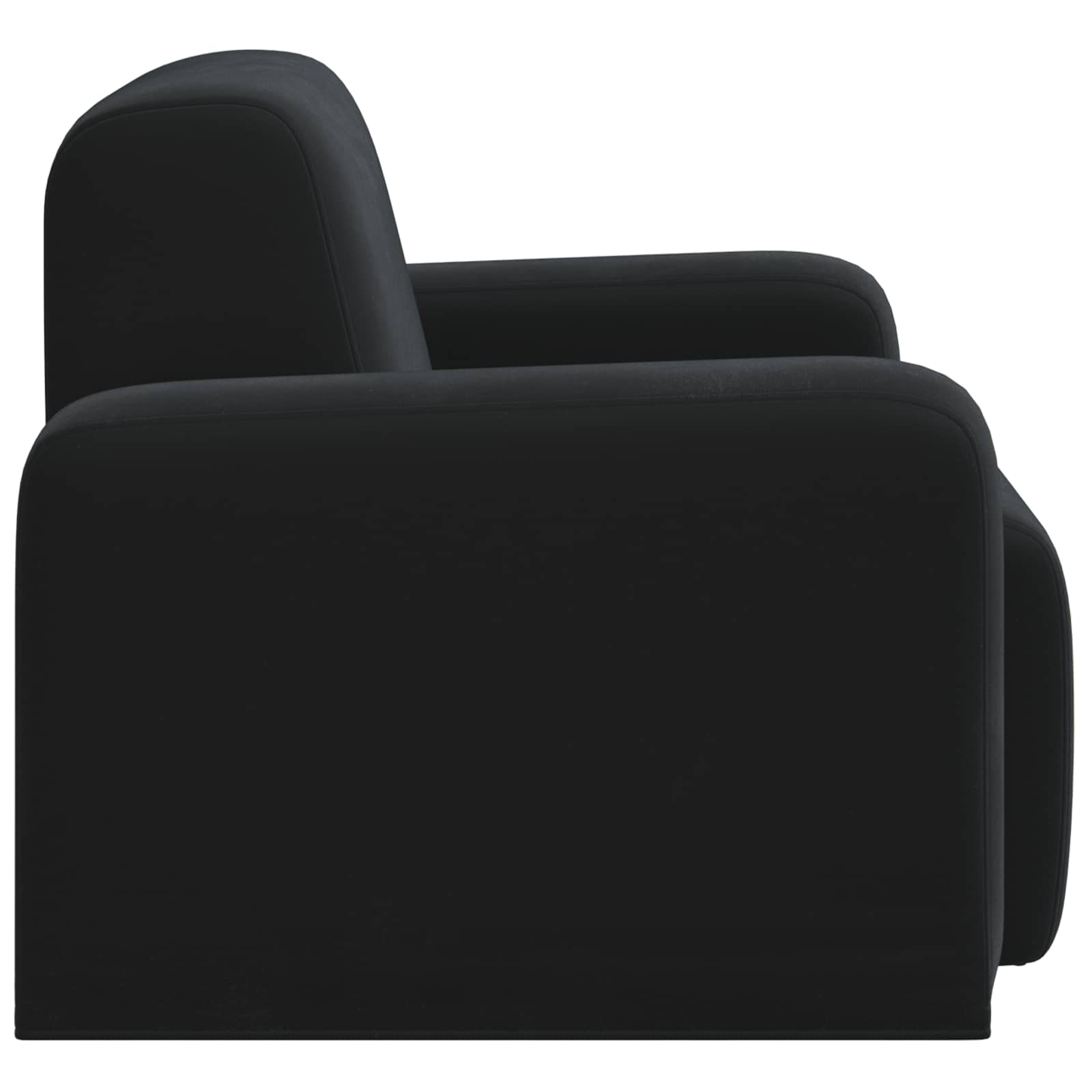 Fauteuil Zwart fluweel is nu te koop bij PeponiXL, paradijselijk wonen!